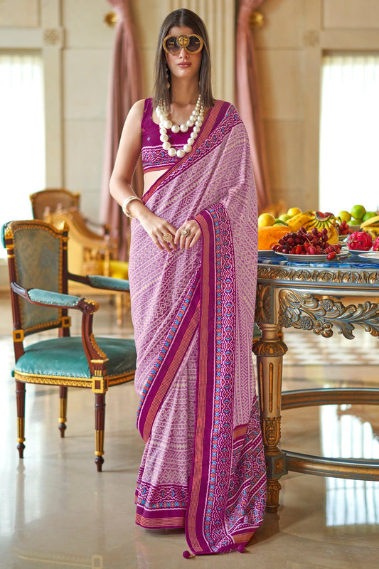 Purple Printed Silk Saree-SAR11352_1_SareeButa.com