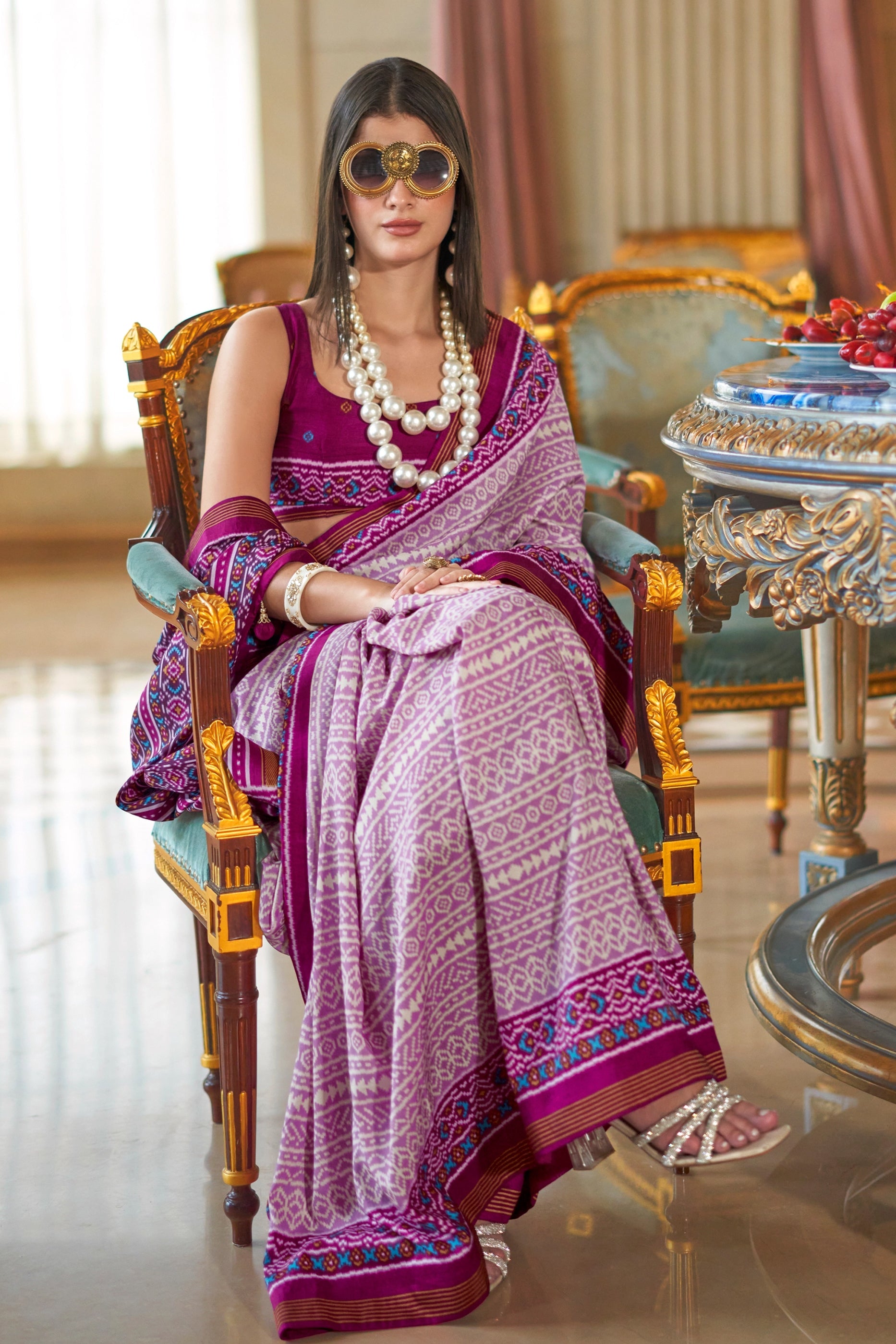 Purple Printed Silk Saree-SAR11352_2_SareeButa.com