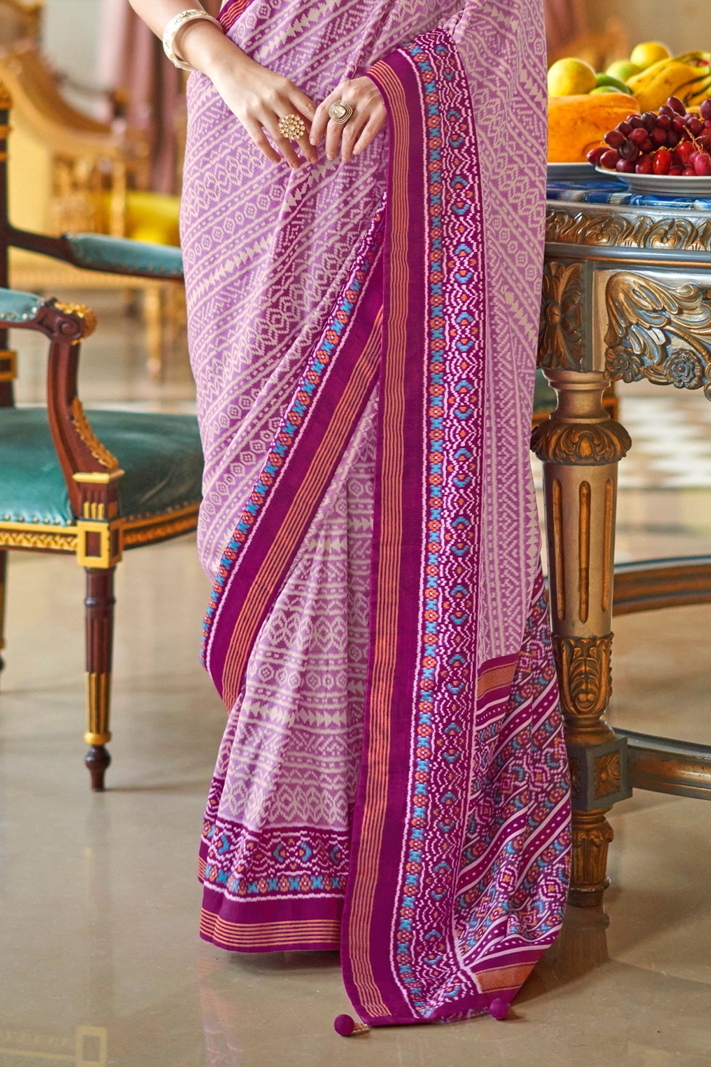 Purple Printed Silk Saree-SAR11352_4_SareeButa.com