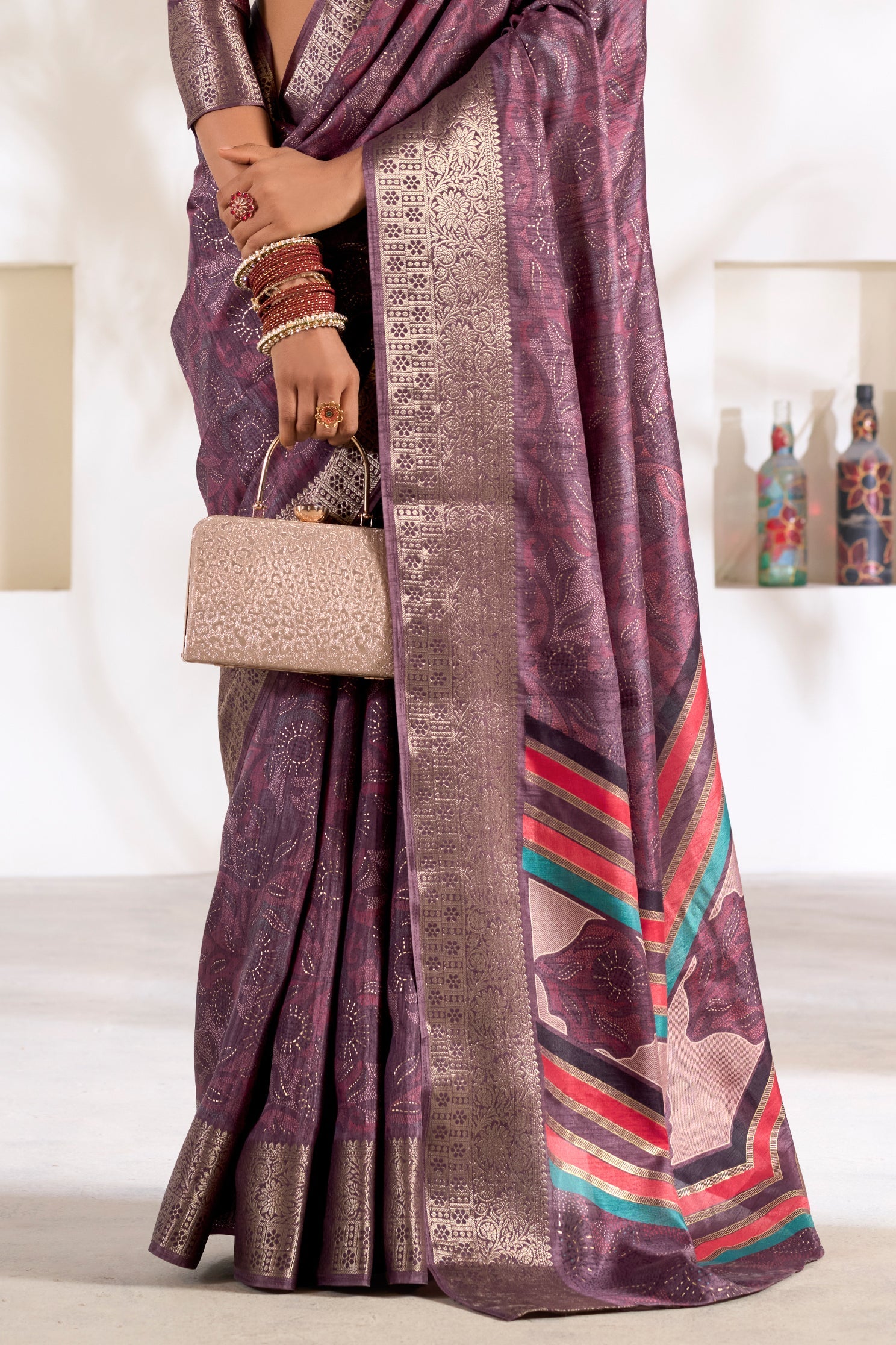 Purple Printed Silk Saree-ZB133769_4_SareeButa.com