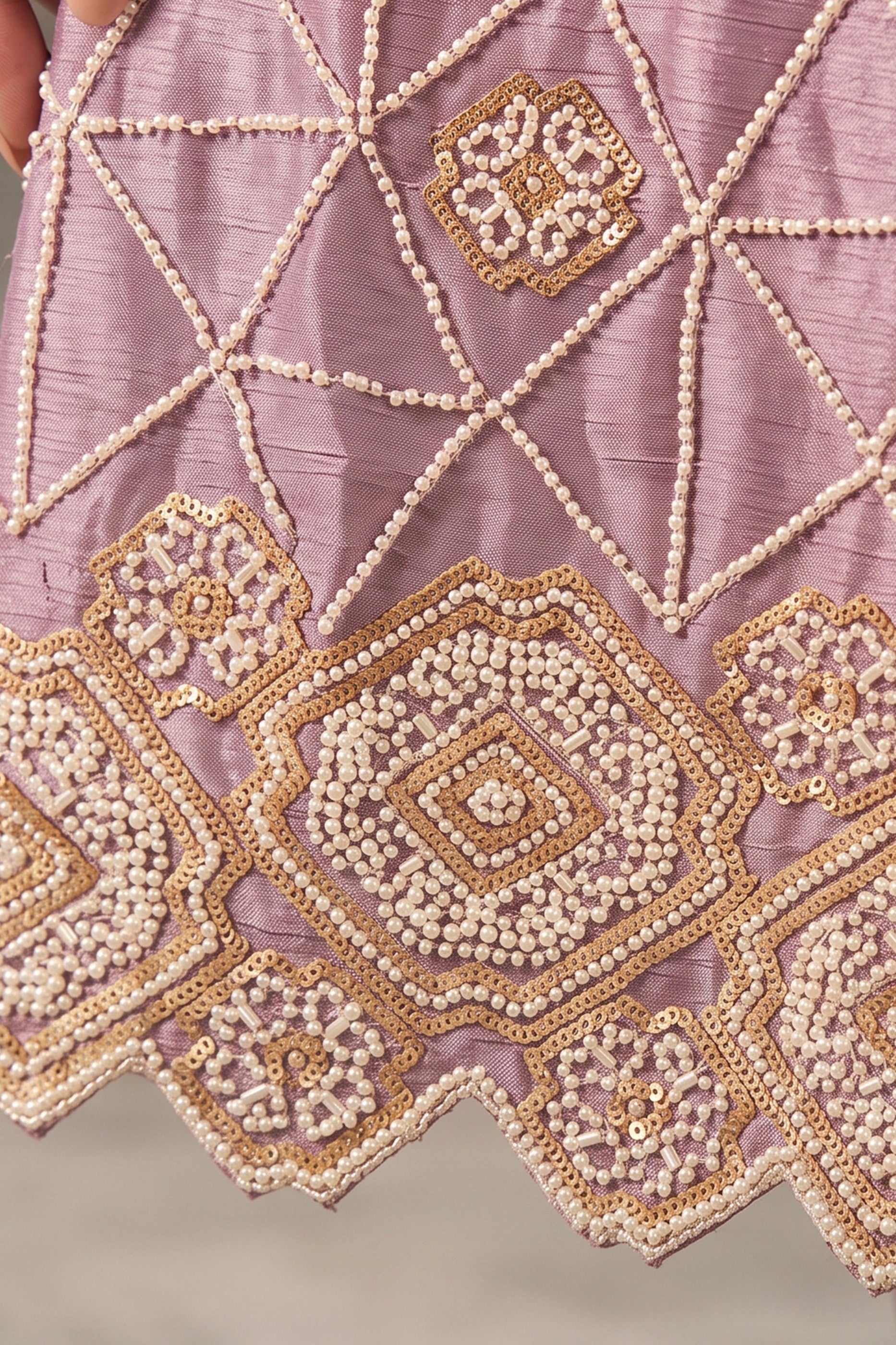 Purple Readymade Bead Work Chinon Suit-SAR12983_4_SareeButa.com