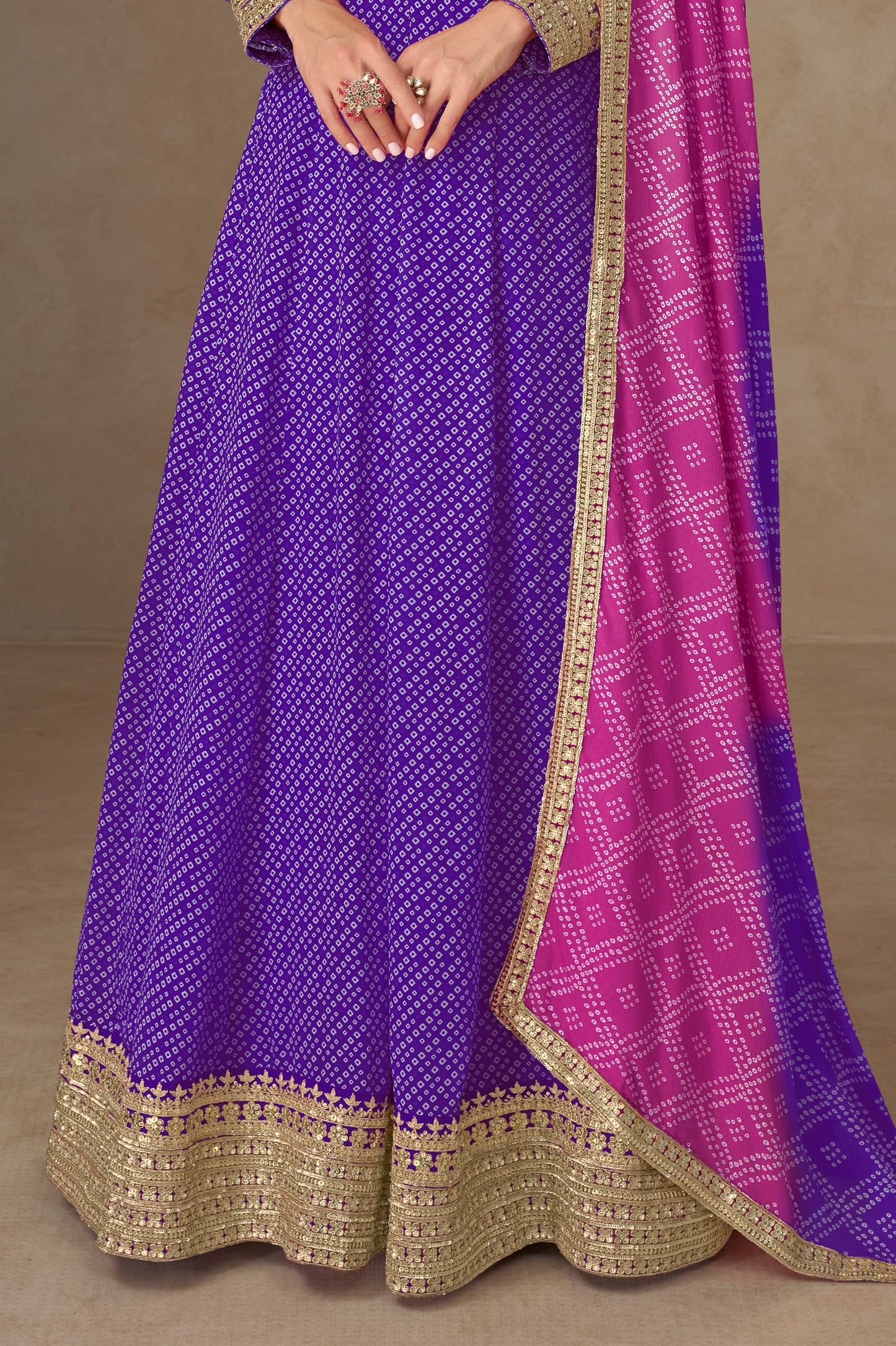 Purple Readymade Chinon Gown With Dupatta-SAR10661_4_SareeButa.com