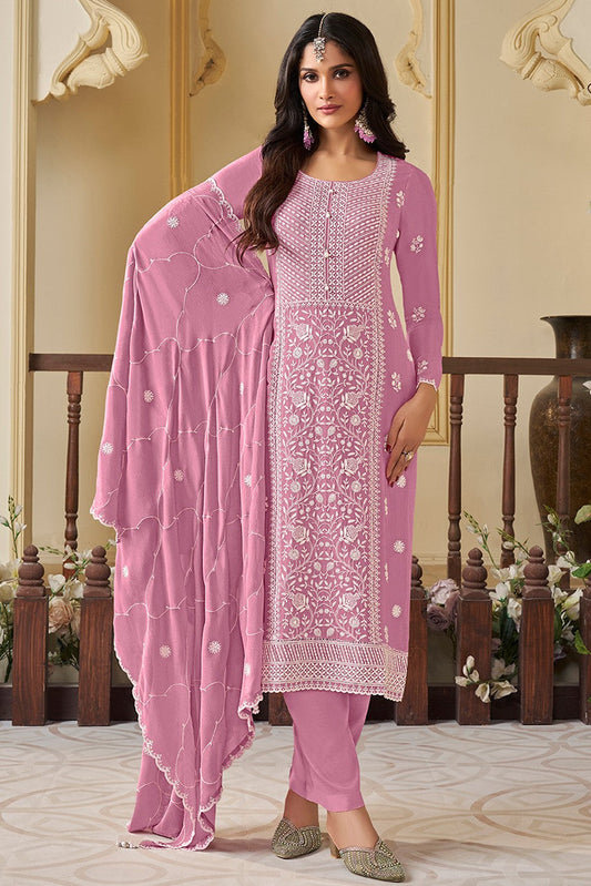 Purple Readymade Chinon Suit-SS384_1_SareeButa.com