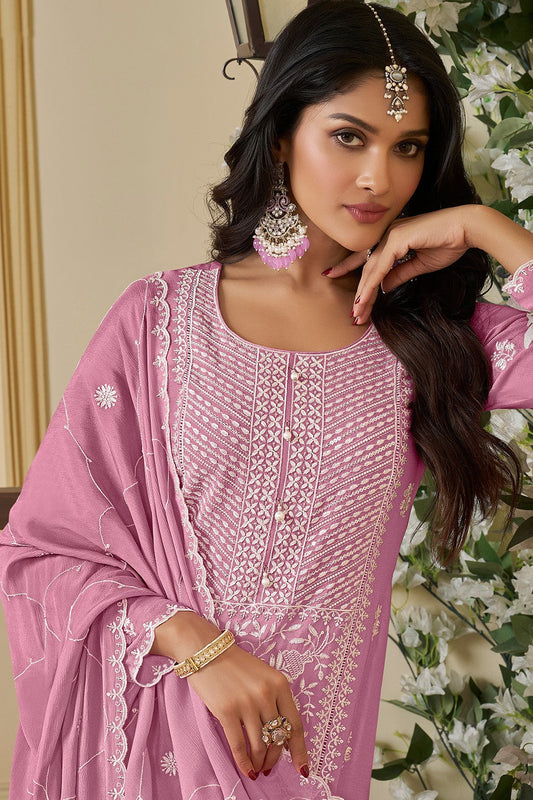 Purple Readymade Chinon Suit-SS384_2_SareeButa.com