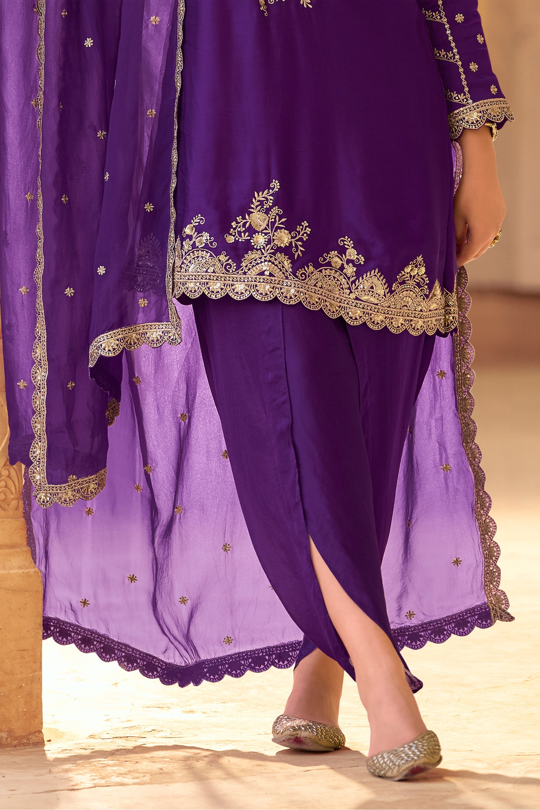 Purple Readymade Embroidered Crepe Silk Suit-SAR11997_5_SareeButa.com