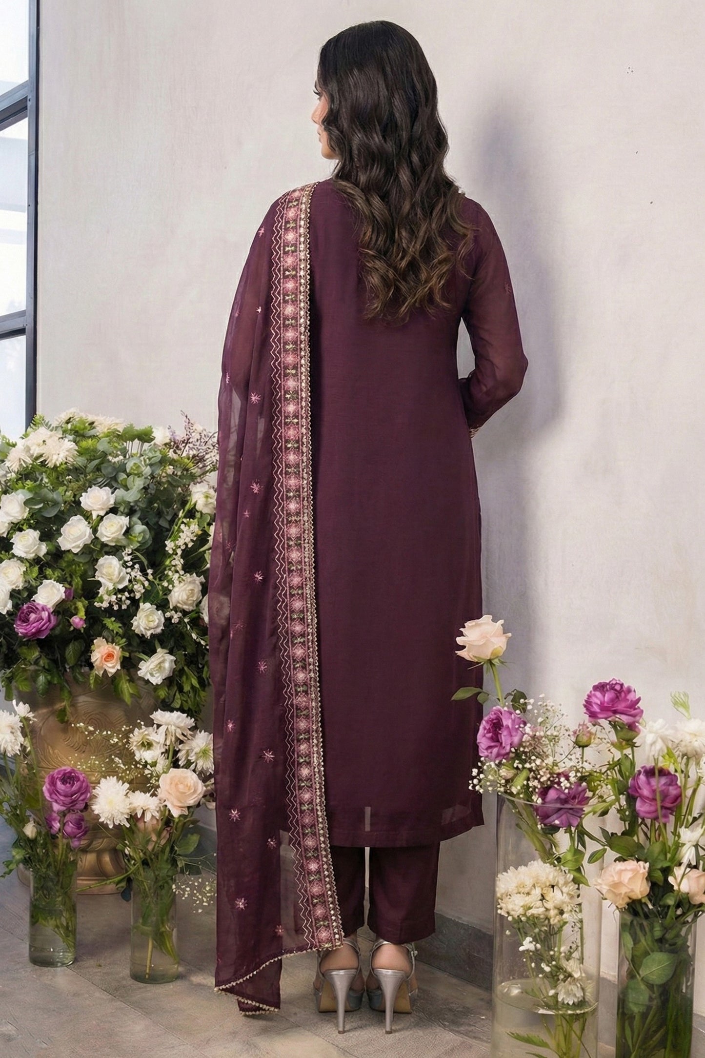 Purple Readymade Embroidered Georgette Suit-SAR12765_3_SareeButa.com