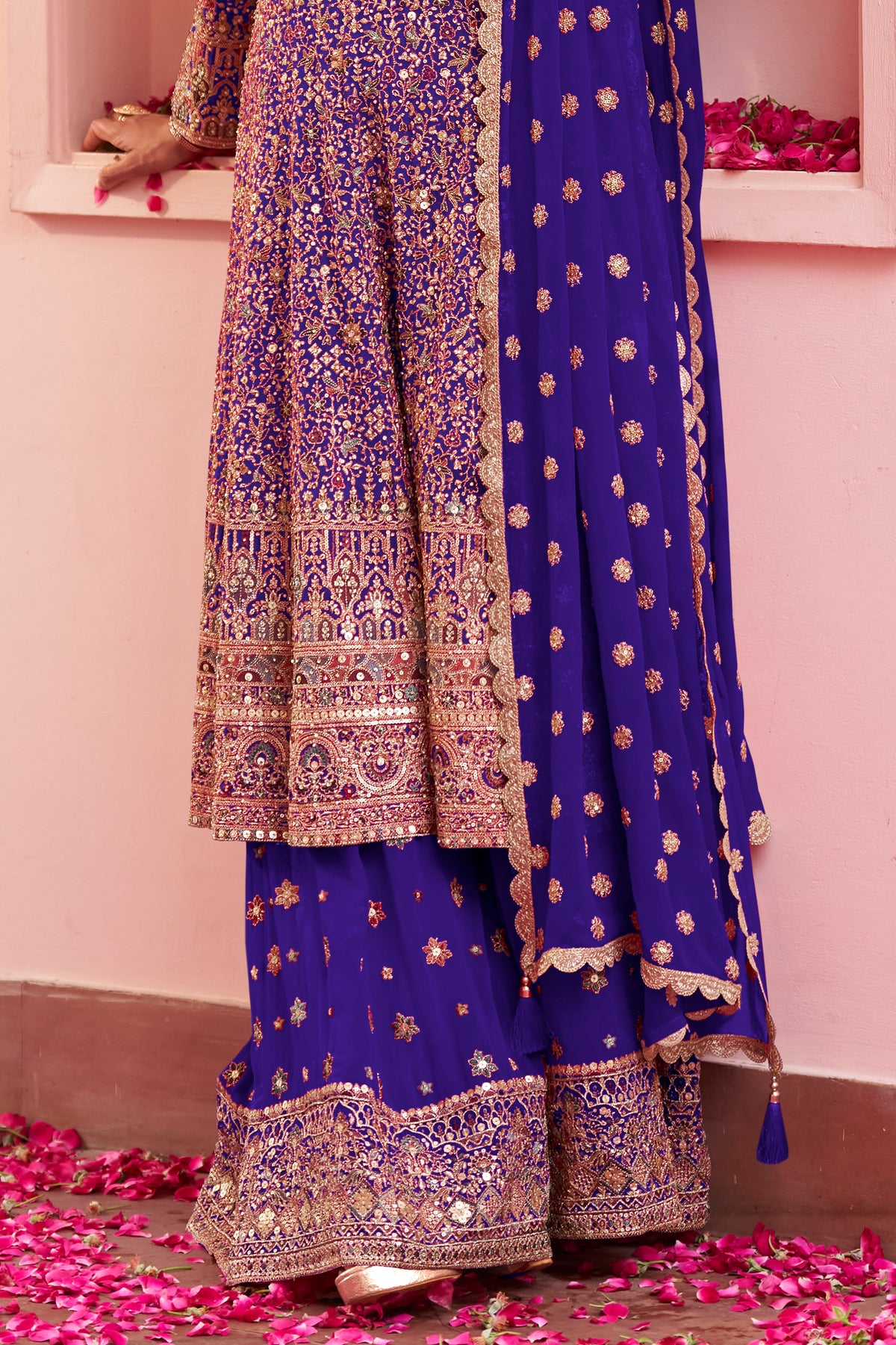 Purple Readymade Embroidered Georgette Suit-SAR13316_4_SareeButa.com