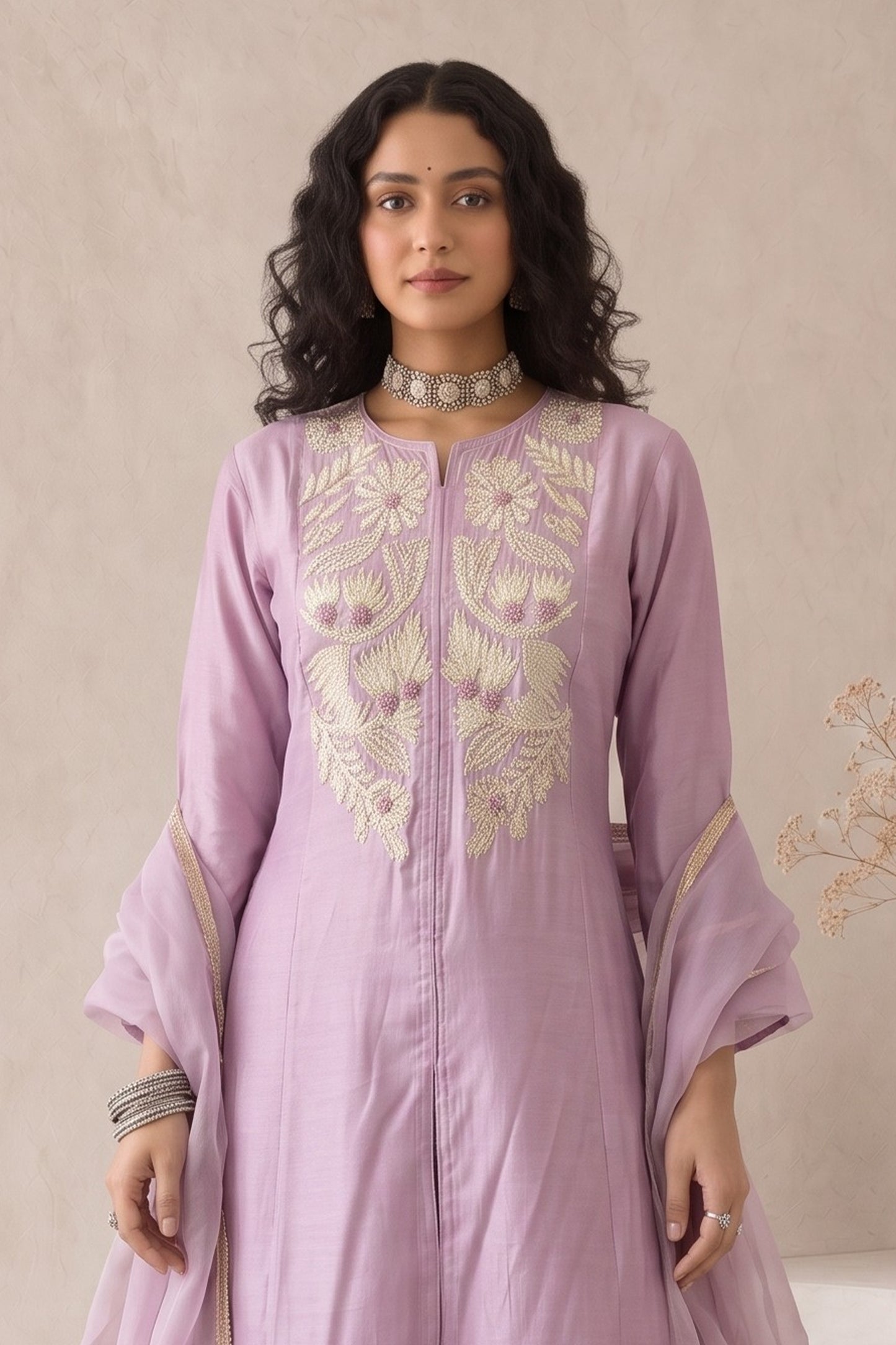 Purple Readymade Embroidered Palazzo Suit-SAR13049_4_SareeButa.com