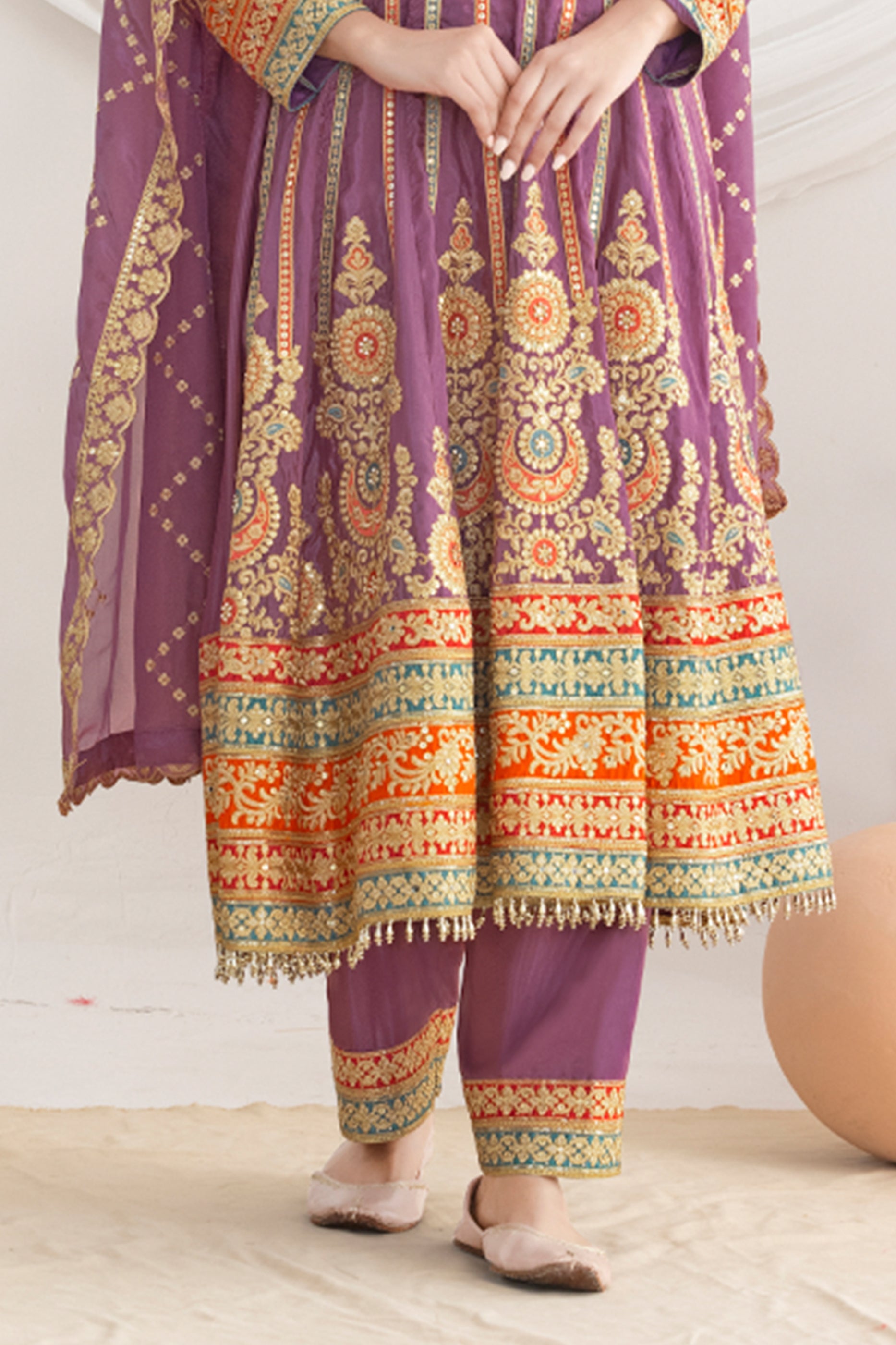 Purple Readymade Embroidered Silk Anarkali Suit-SAR11111_5_SareeButa.com