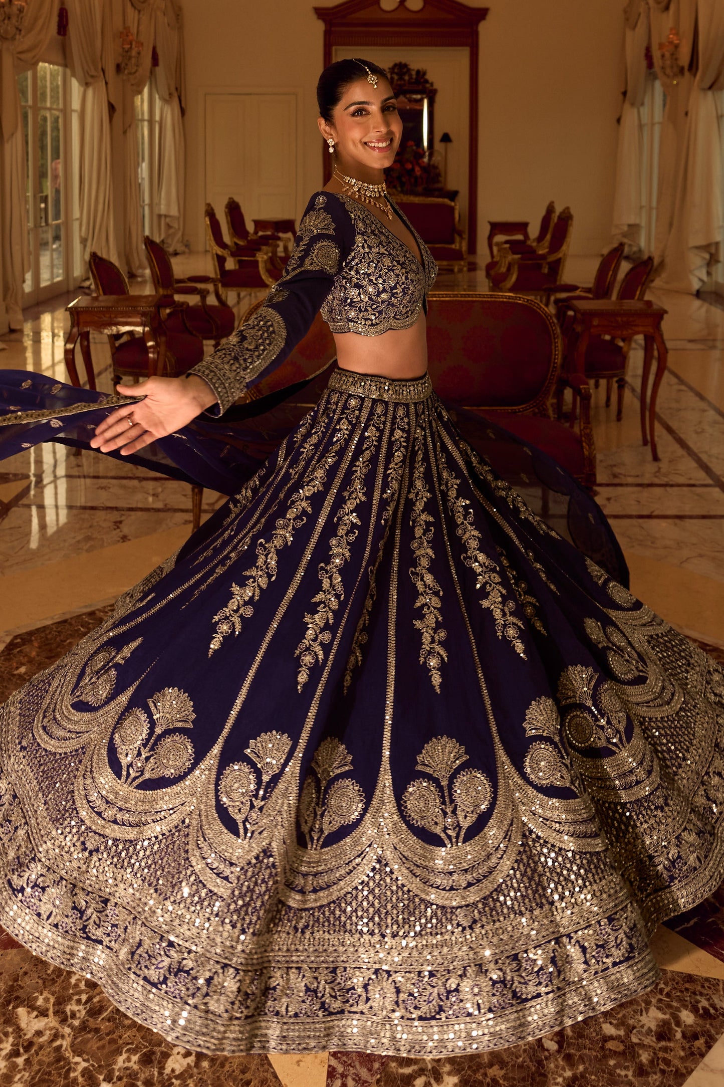 Purple Readymade Embroidered Silk Lehenga-SAR11485_3_SareeButa.com