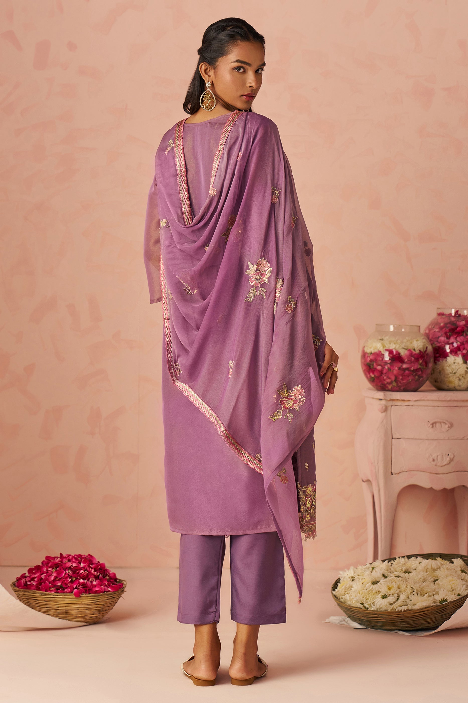 Purple Readymade Embroidered Silk Suit-SAR11654_3_SareeButa.com
