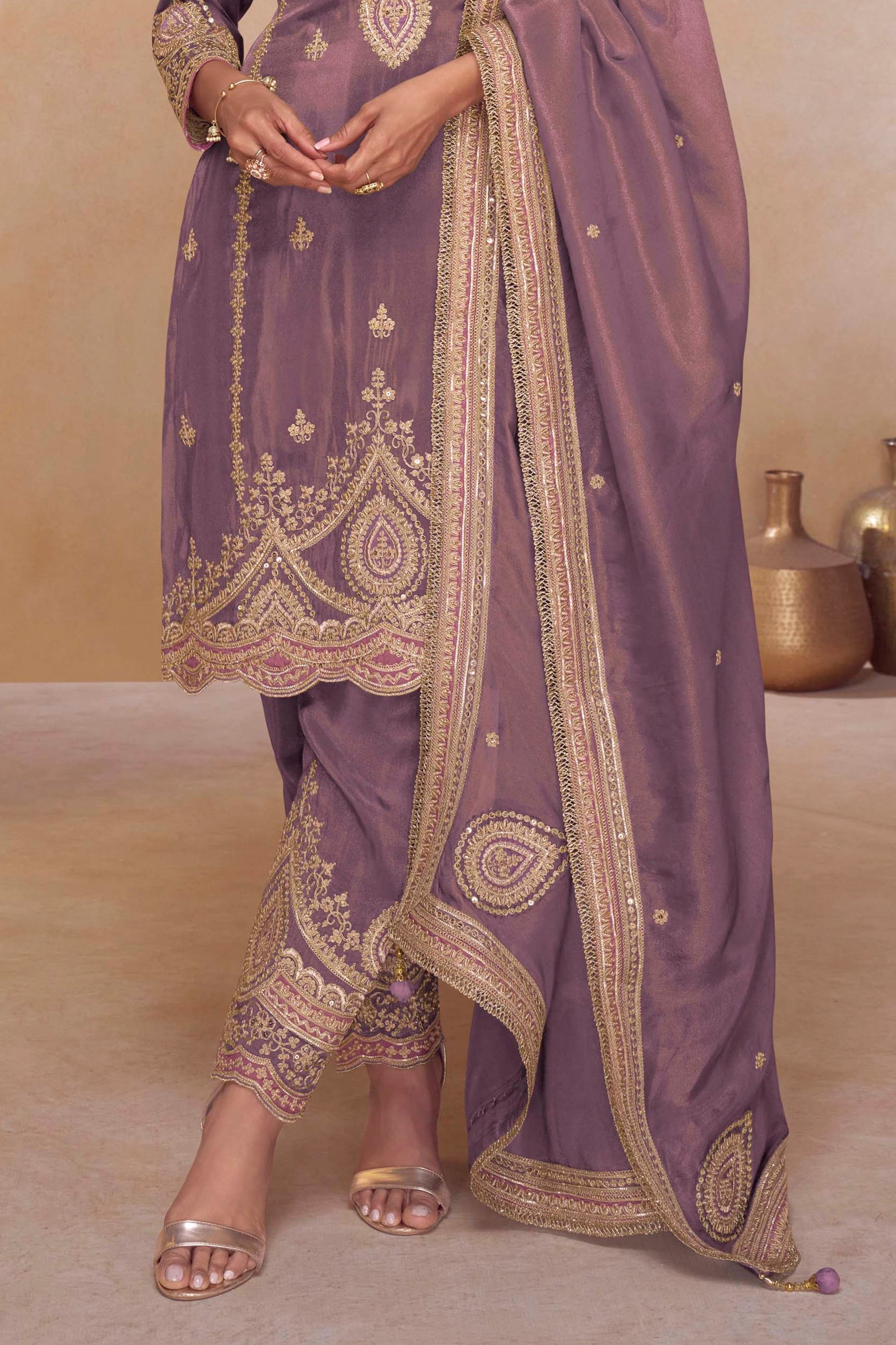 Purple Readymade Embroidered Simar Silk Suit-SAR10647_5_SareeButa.com