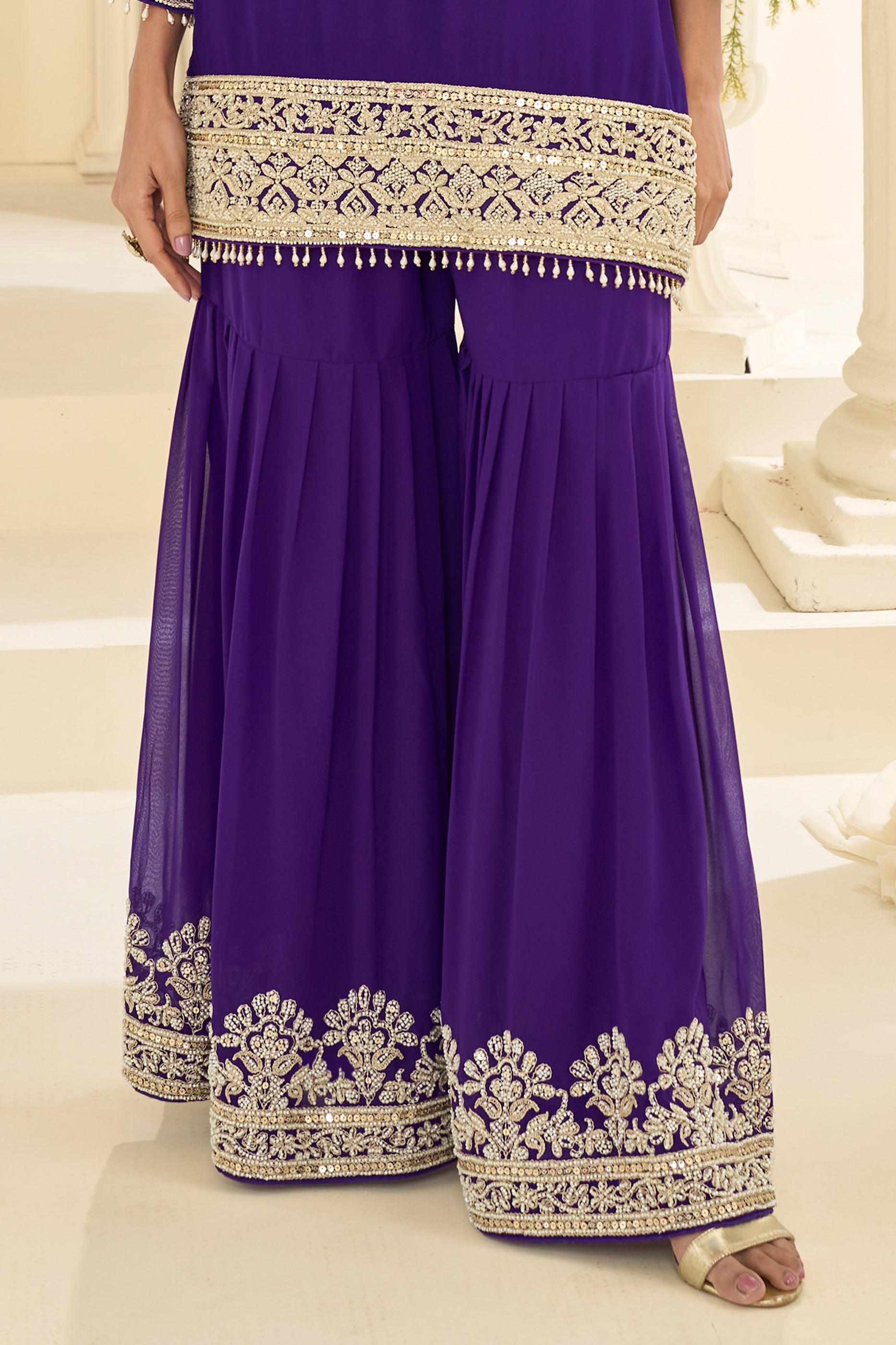Purple Readymade Georgette Sharara Suit-SAR12132_5_SareeButa.com
