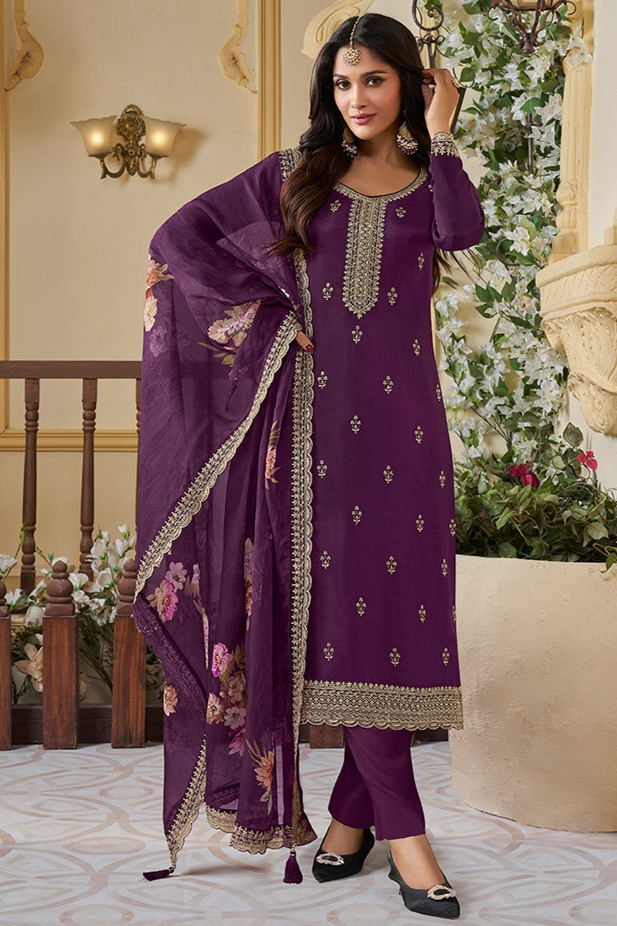 Purple Readymade Munga Silk Suit-SS394_1_SareeButa.com