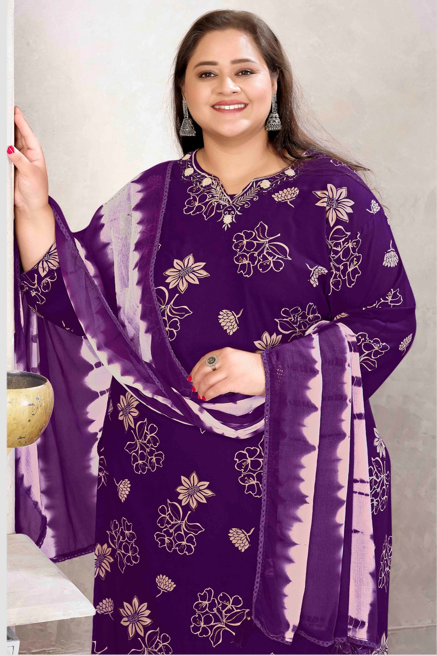 Purple Readymade Rayon Suit-SAR11768_3_SareeButa.com
