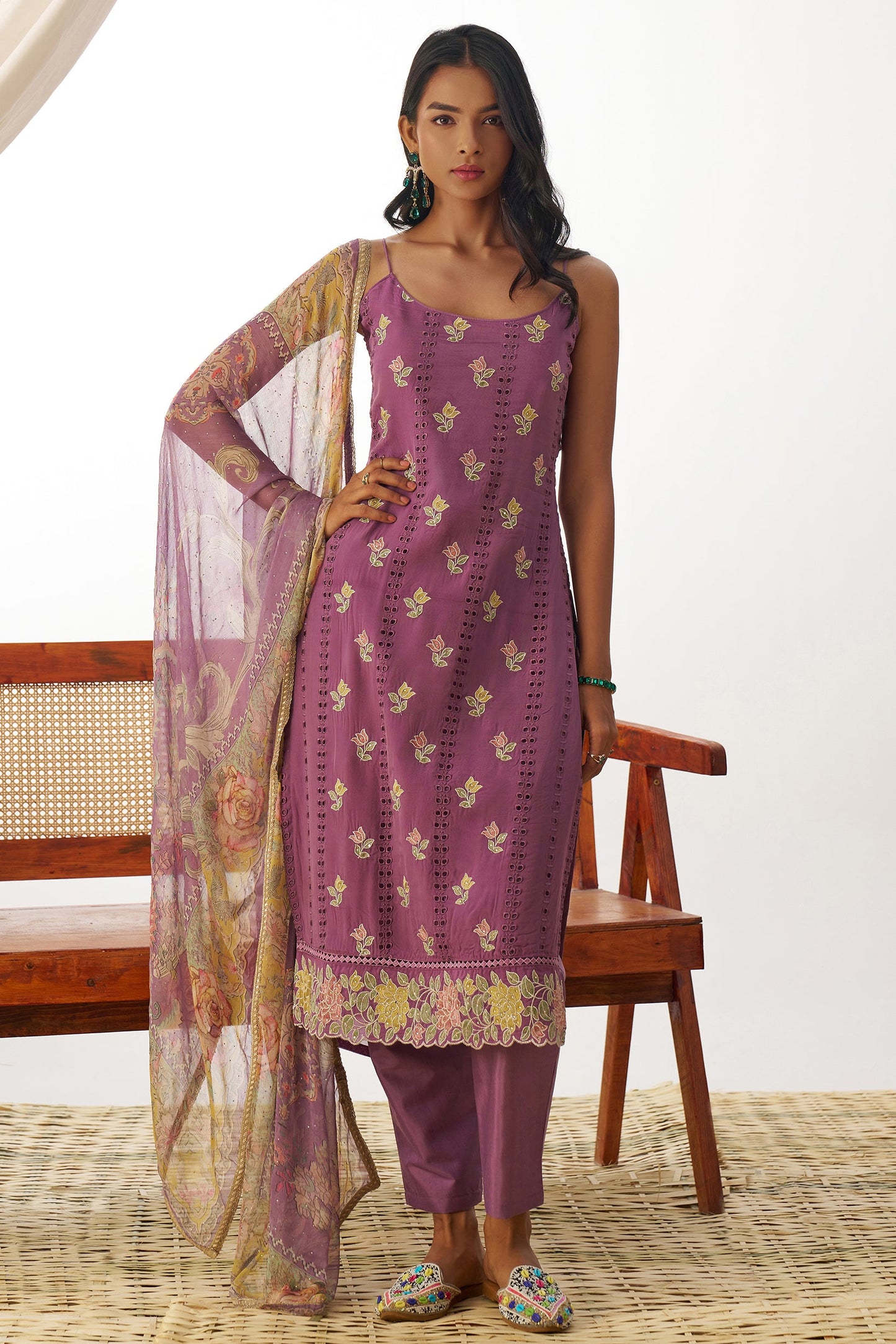 Purple Readymade Schiffli Organza Suit-SS444_2_SareeButa.com