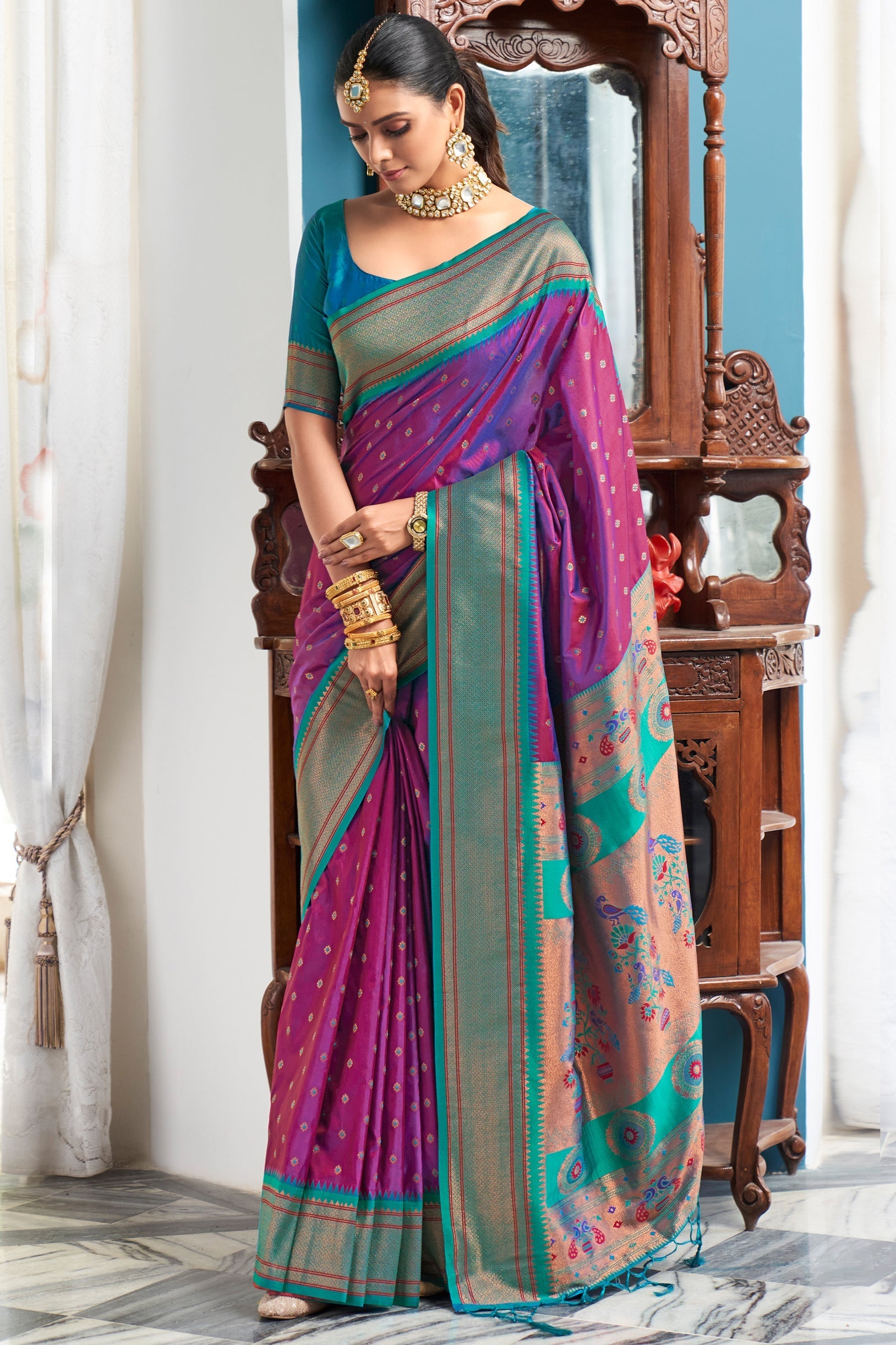 purple-silk-paithani-saree-zb132295_1_SareeButa.com