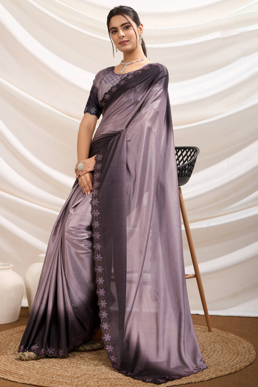Purple Stone Work Crepe Saree-ZB134479_1_SareeButa.com