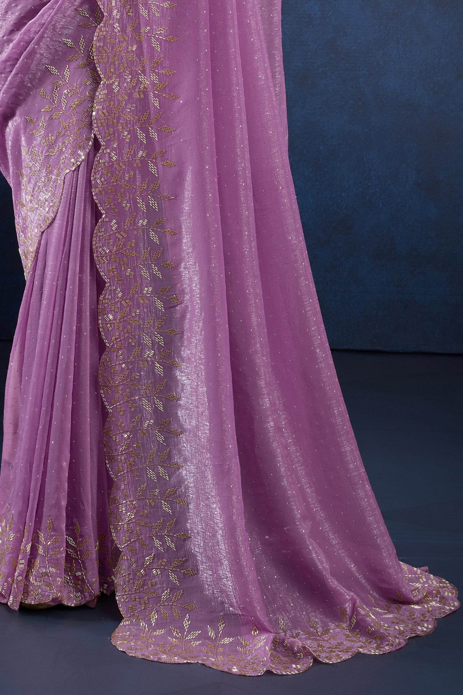 Purple Stone Work Crystal Silk Saree-ZB133894_4_SareeButa.com