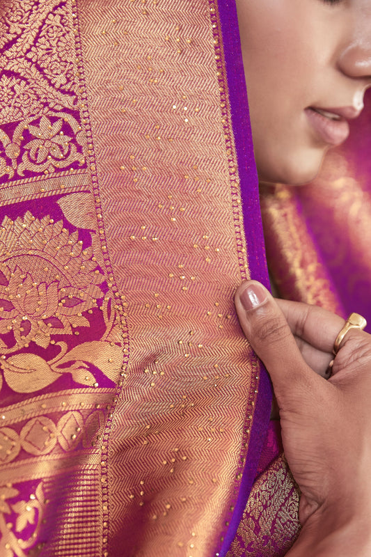 Purple Stone Work Silk Saree-SAR11462_2_SareeButa.com