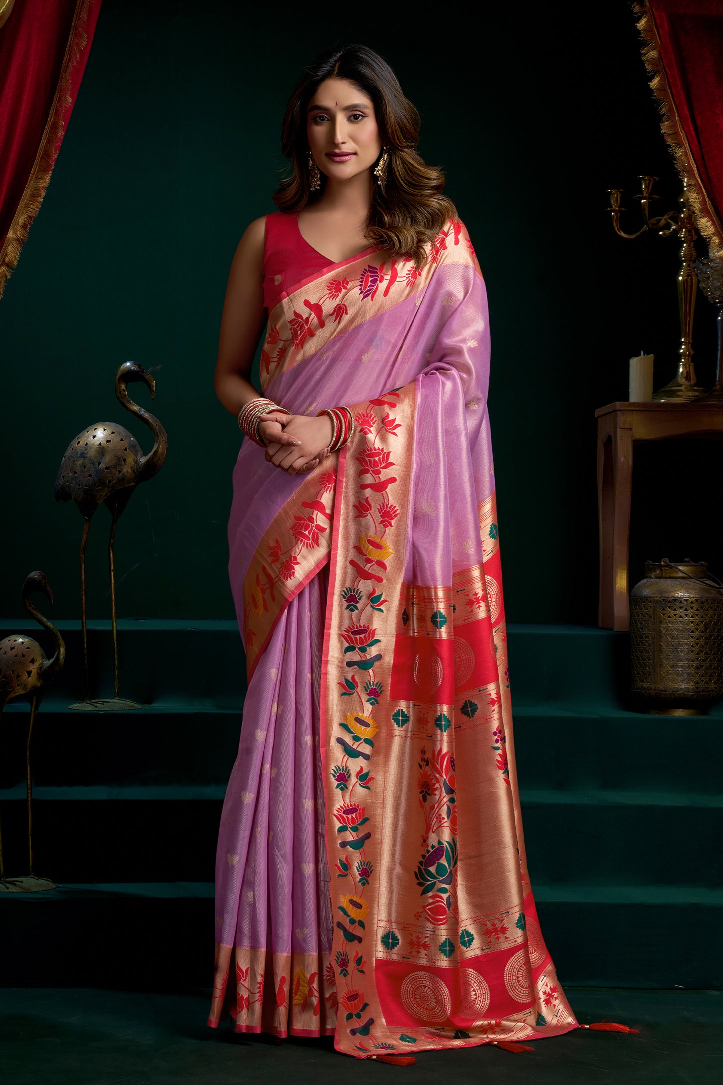 Purple Tissue Paithani Saree-SAR12698_1_SareeButa.com