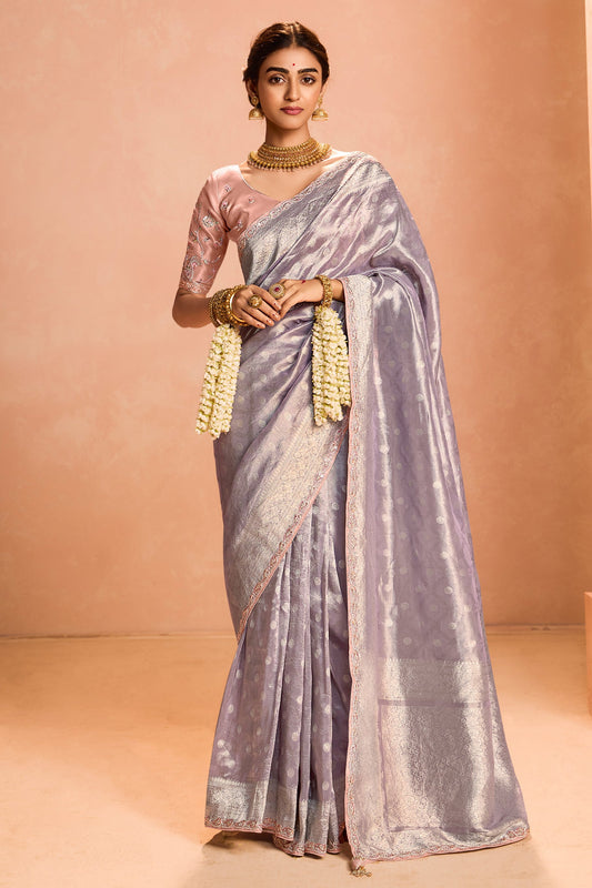 Purple Tissue Silk Saree with Zari Work-ZB133860_1_SareeButa.com