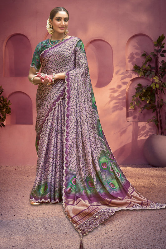 Purple Traditional Print Gajji Silk Saree-SAR10897_1_SareeButa.com