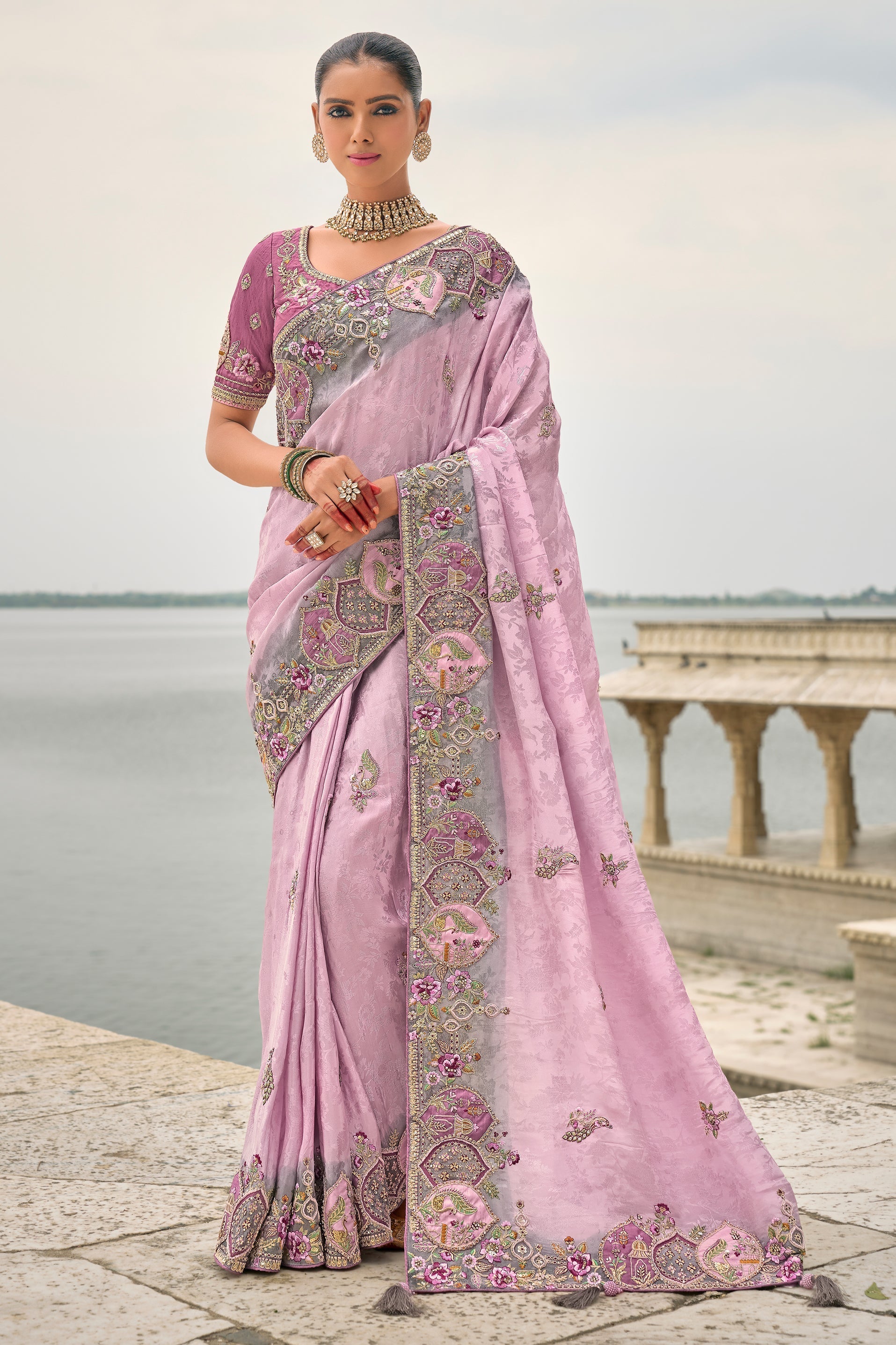 Purple Woven Banarasi Saree-ZB133321_1_SareeButa.com