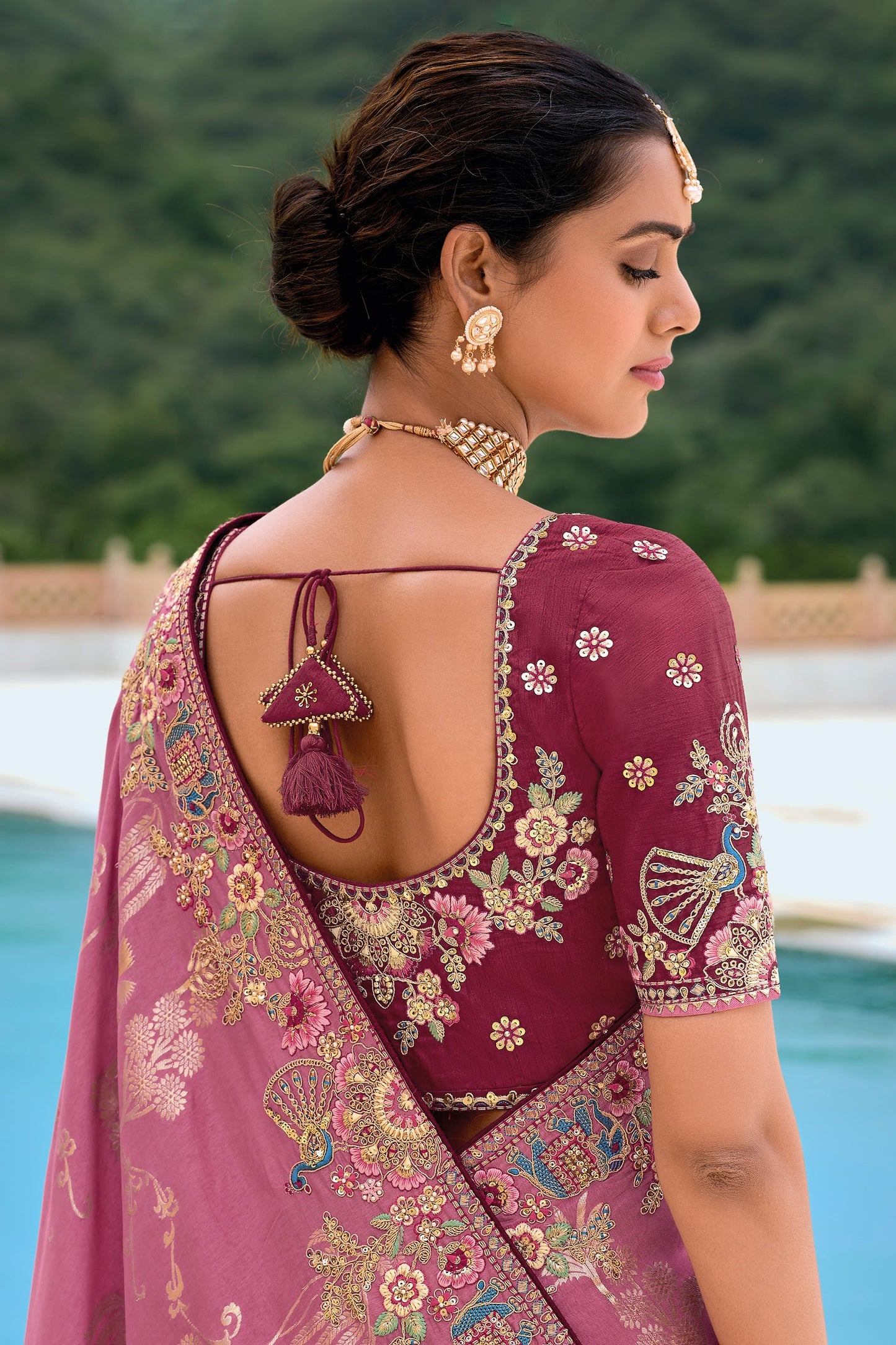 Purple Woven Banarasi Saree-ZB133332_4_SareeButa.com