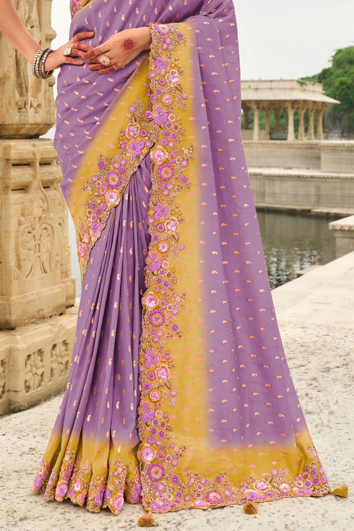 Purple Woven Banarasi Saree-ZB134501_3_SareeButa.com