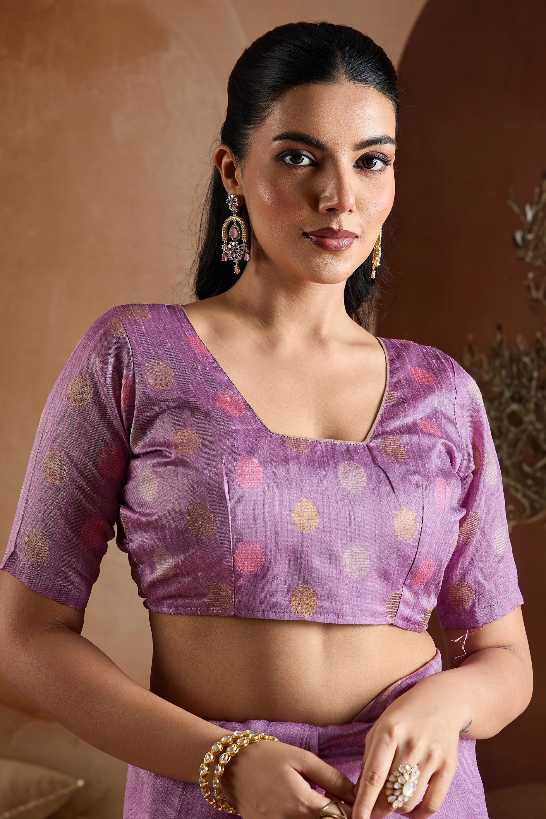 Purple Woven Bhagalpuri Silk Saree-SAR11192_4_SareeButa.com