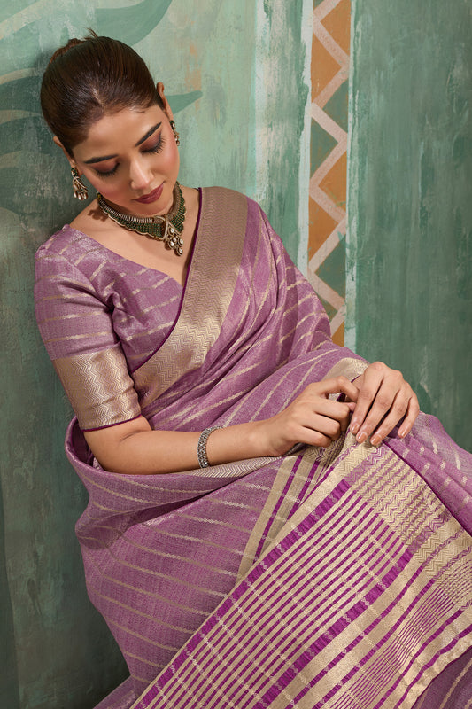 Purple Woven Cotton Tissue Saree-SAR12937_2_SareeButa.com