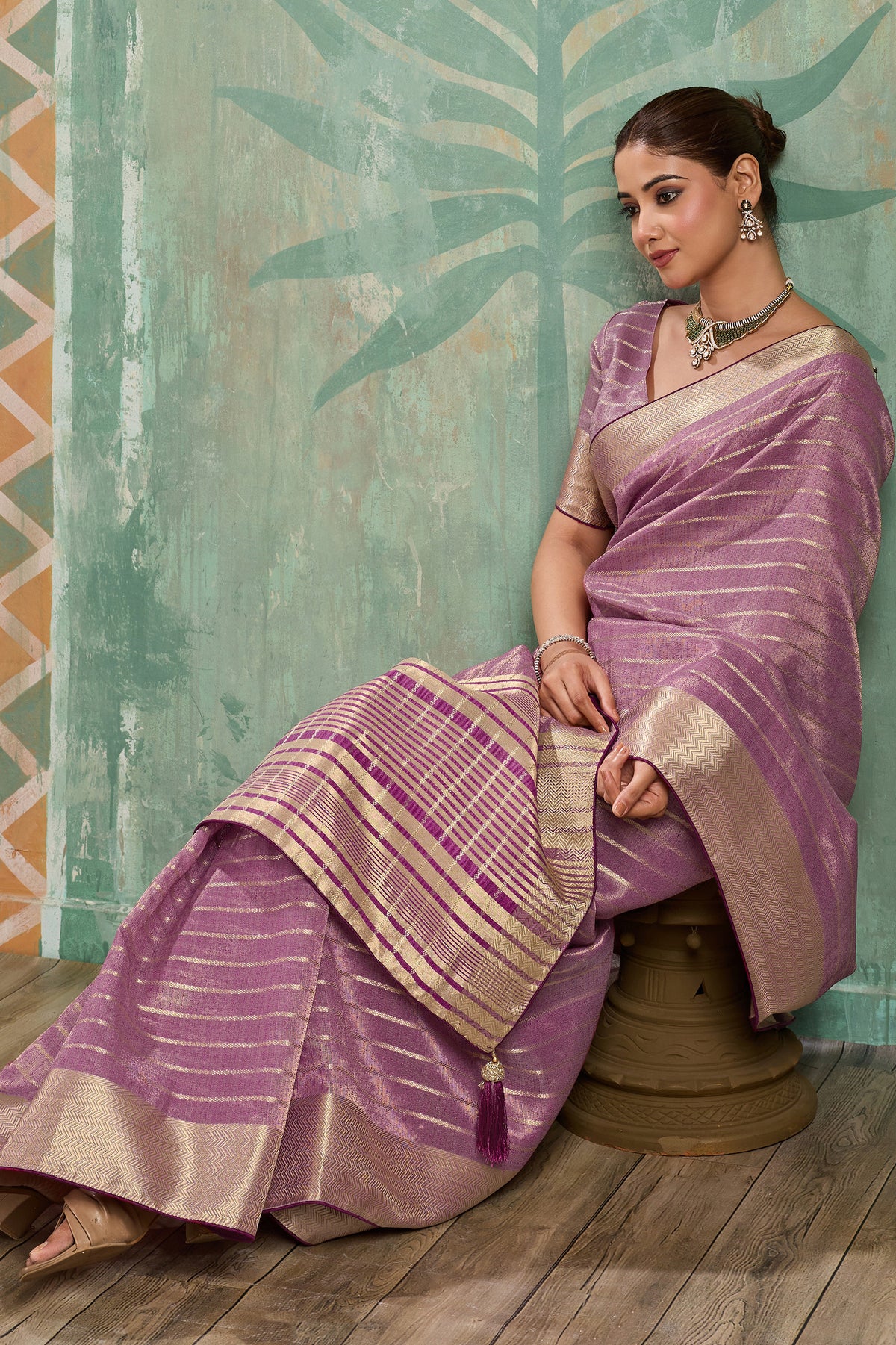 Purple Woven Cotton Tissue Saree-SAR12937_3_SareeButa.com