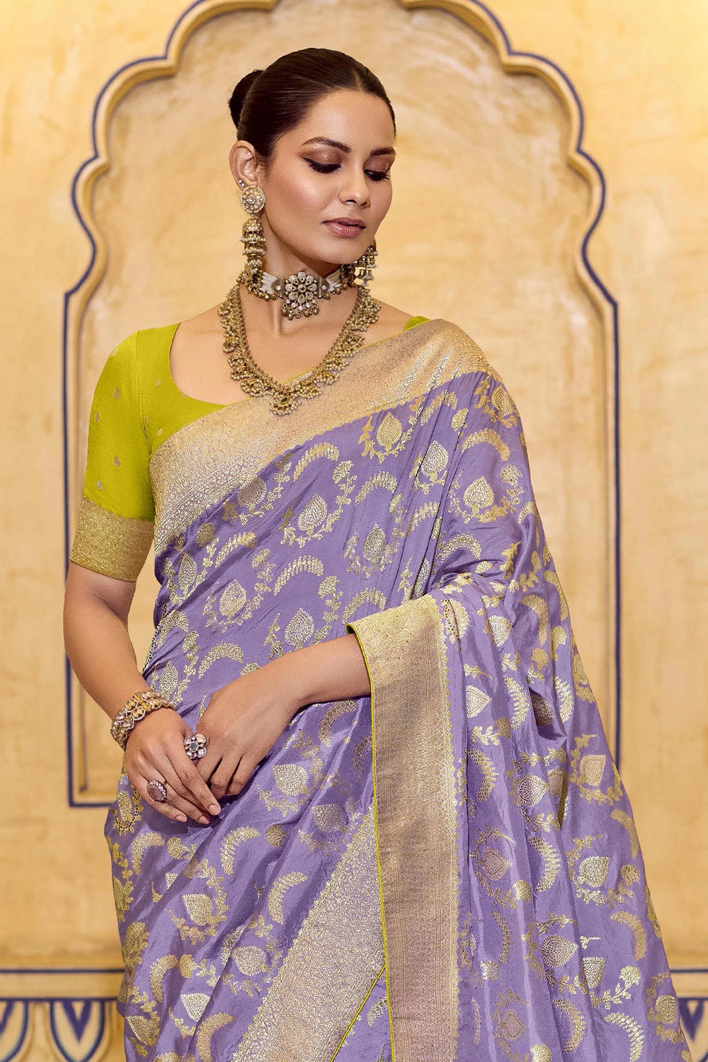 Purple Woven Crepe Silk Saree-SAR11165_3_SareeButa.com