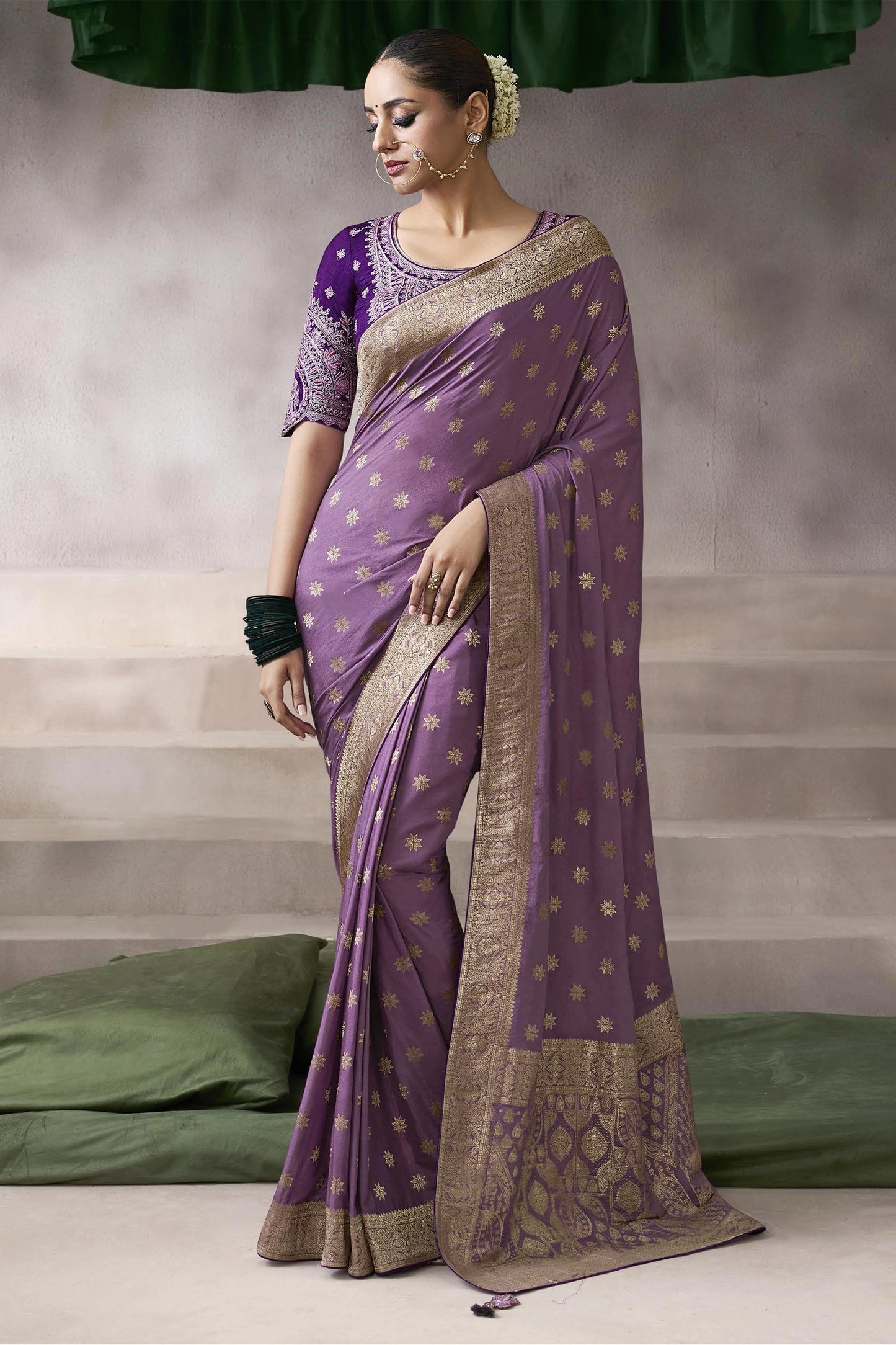 Purple Woven Crepe Silk Saree-SAR11607_1_SareeButa.com