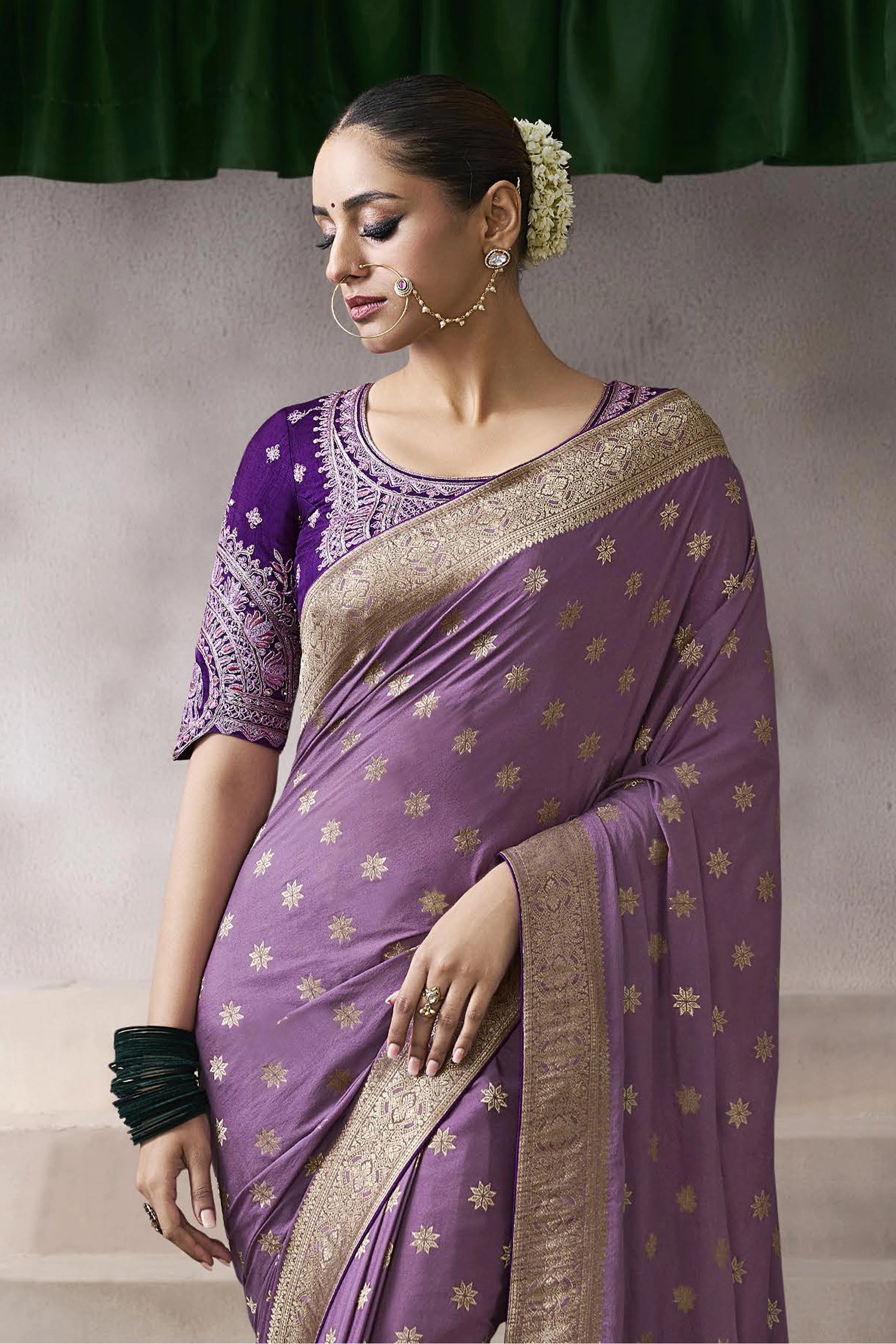 Purple Woven Crepe Silk Saree-SAR11607_4_SareeButa.com