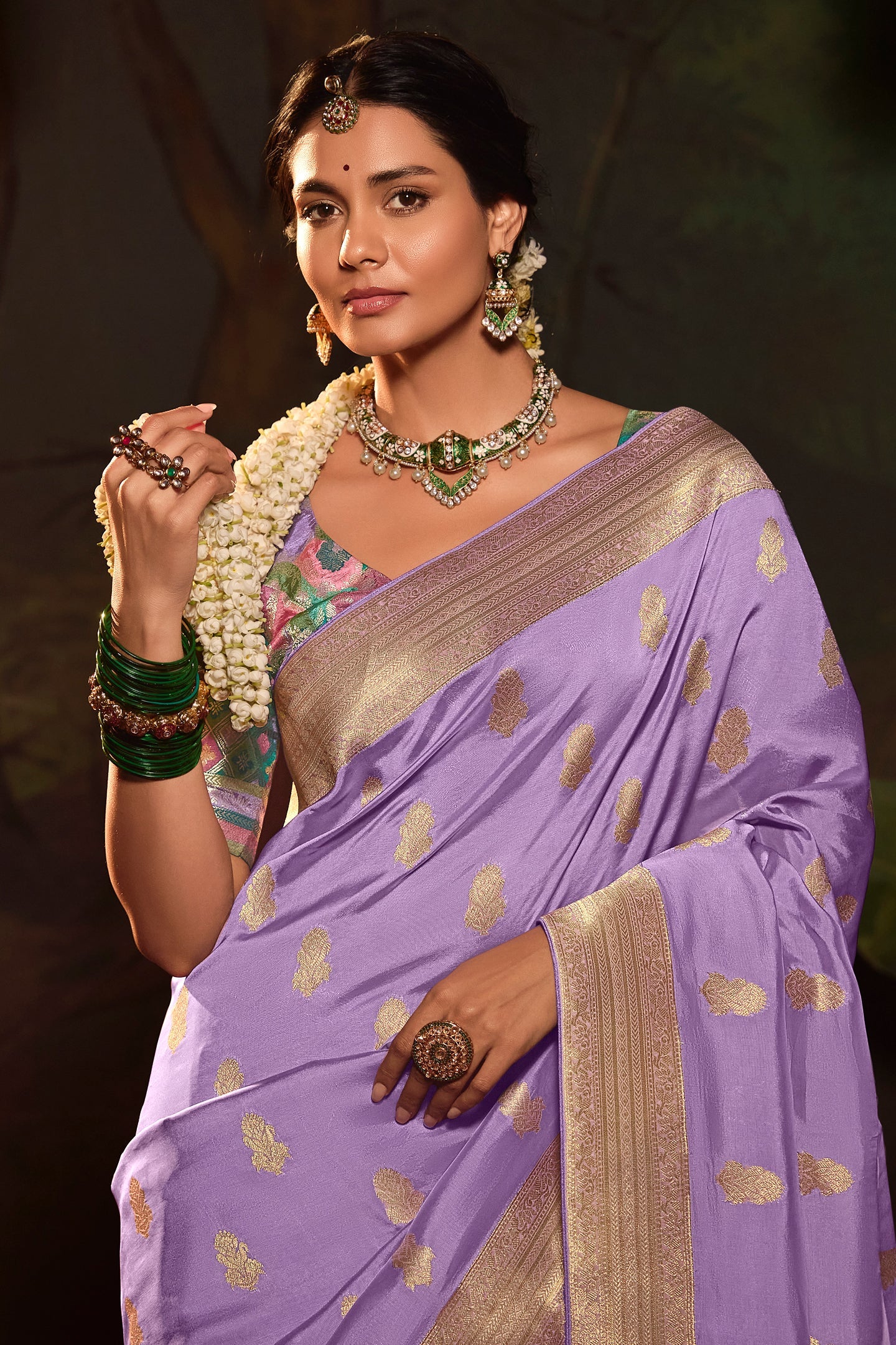 Purple Woven Crepe Silk Saree-ZB133583_2_SareeButa.com