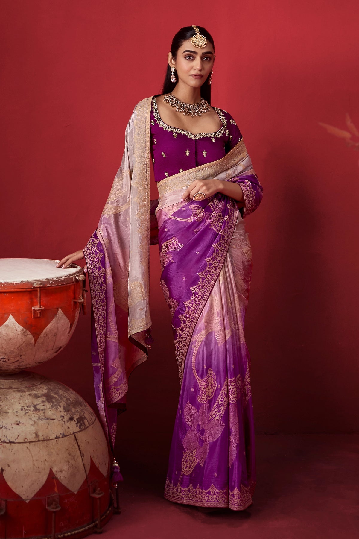 Purple Woven Dola Crepe Silk Saree-SAR13416_4_SareeButa.com