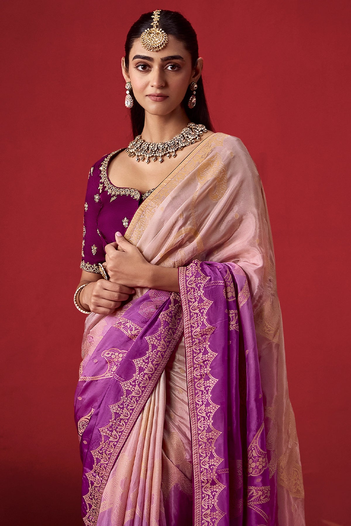 Purple Woven Dola Crepe Silk Saree-SAR13416_5_SareeButa.com