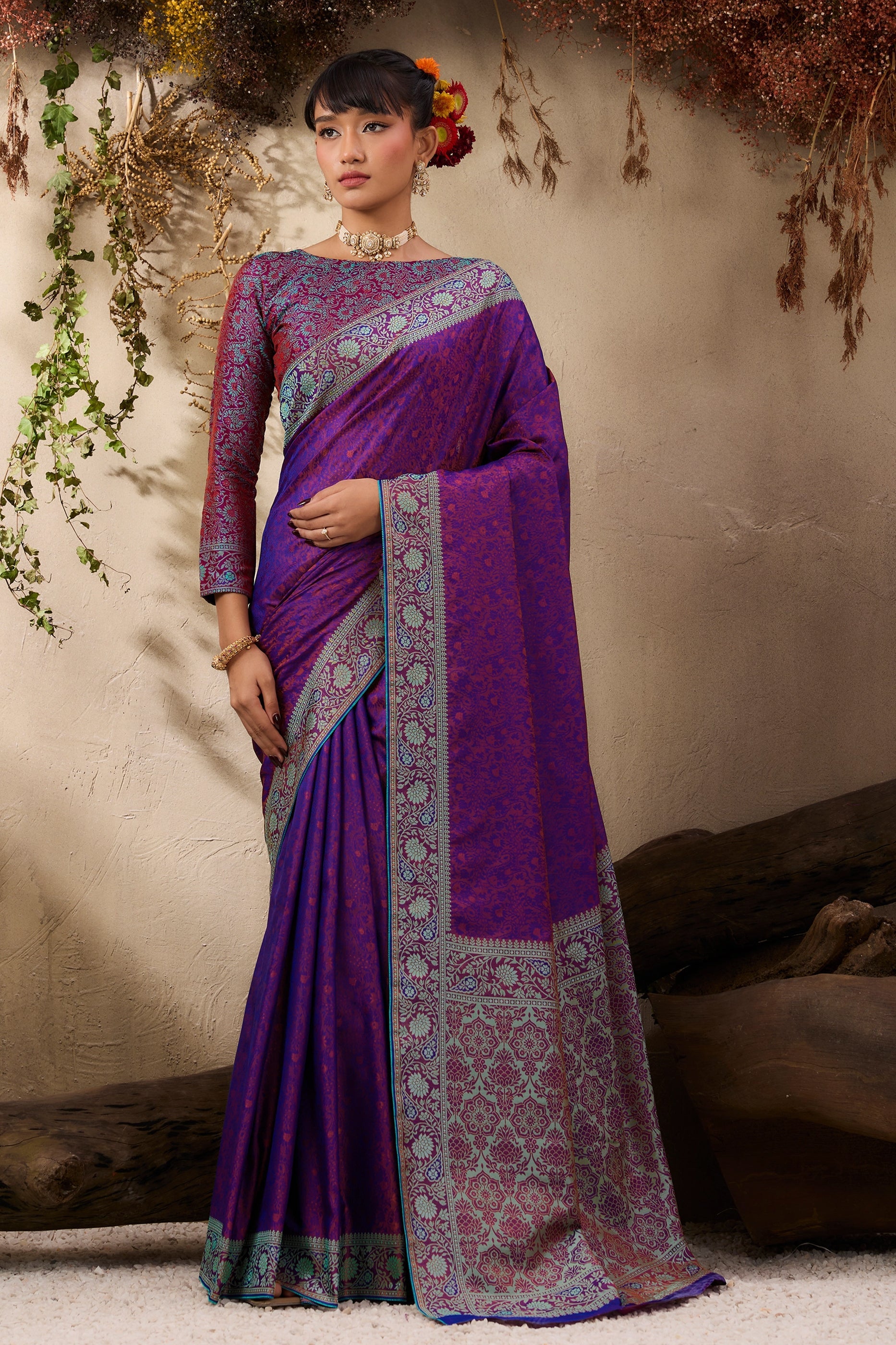 Purple Woven Kanjivaram Silk Saree-SAR11179_1_SareeButa.com