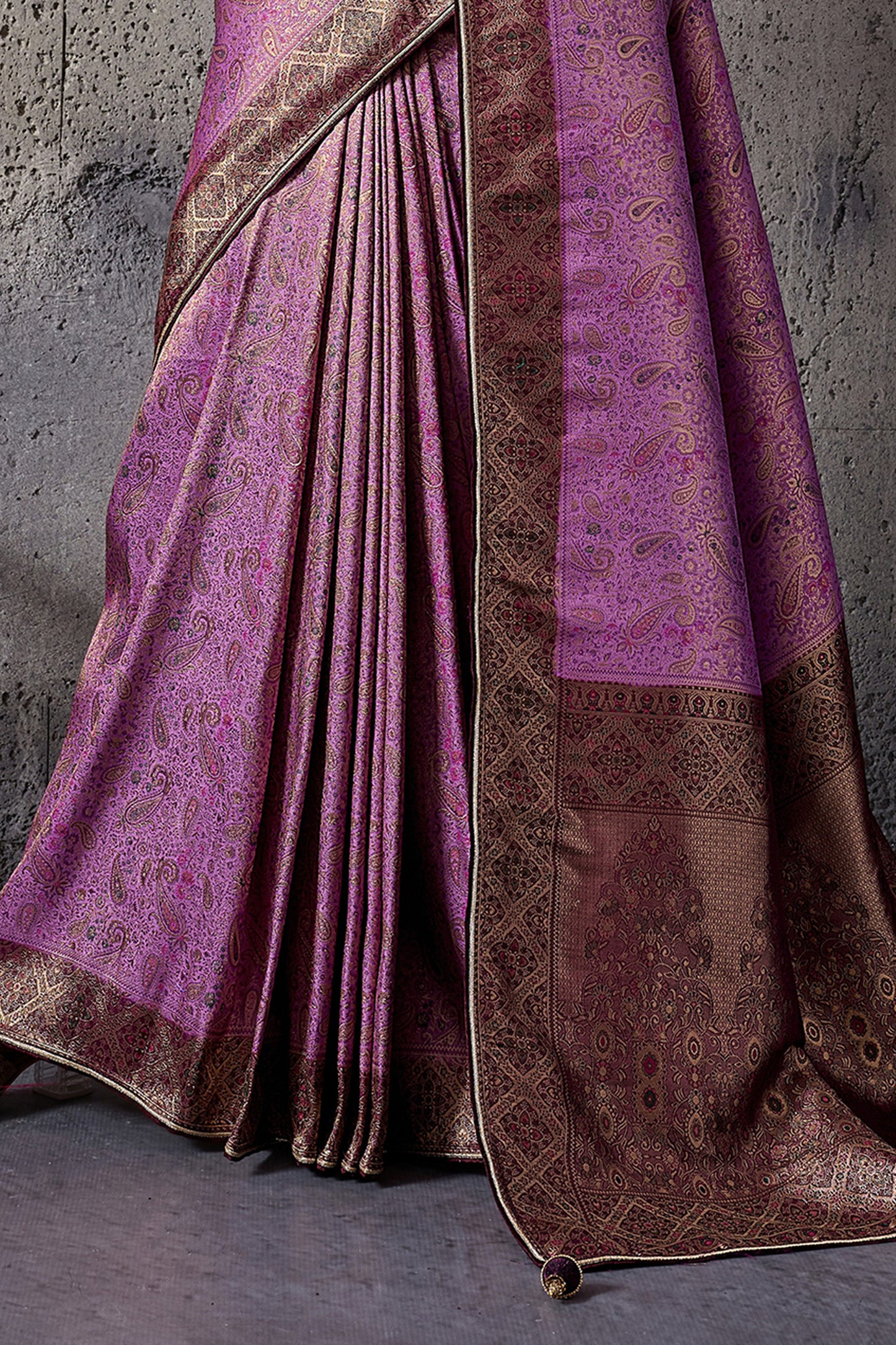 Purple Woven Kanjivaram Silk Saree-SAR12558_5_SareeButa.com