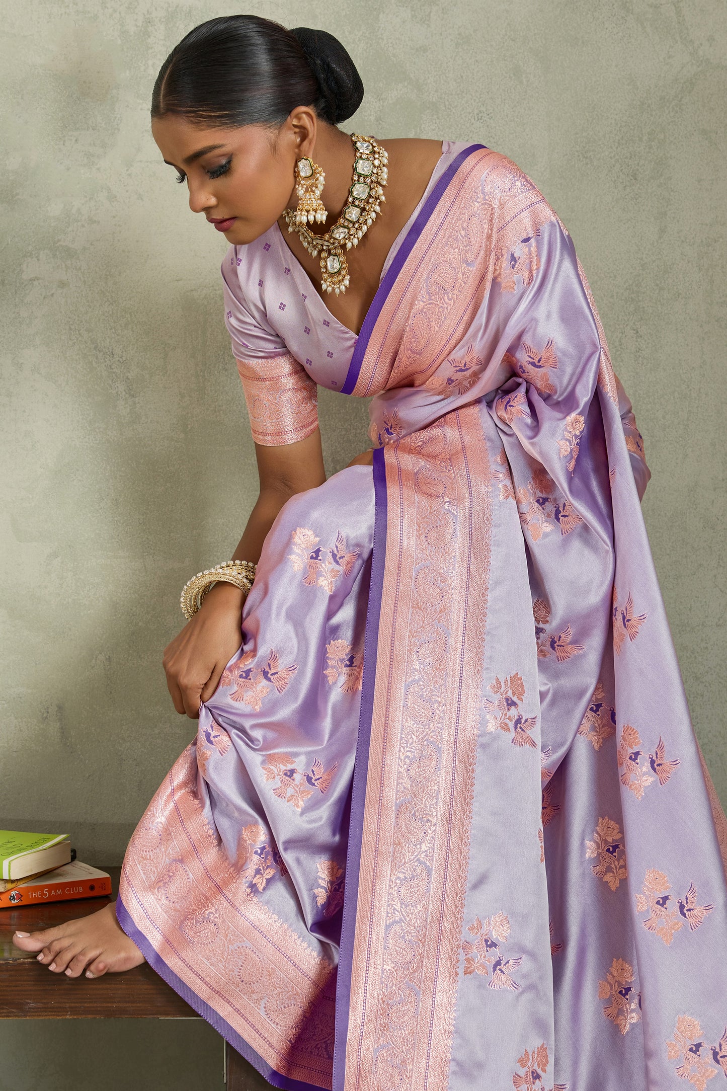 Purple Woven Satin Silk Banarasi Saree-SAR11806_2_SareeButa.com