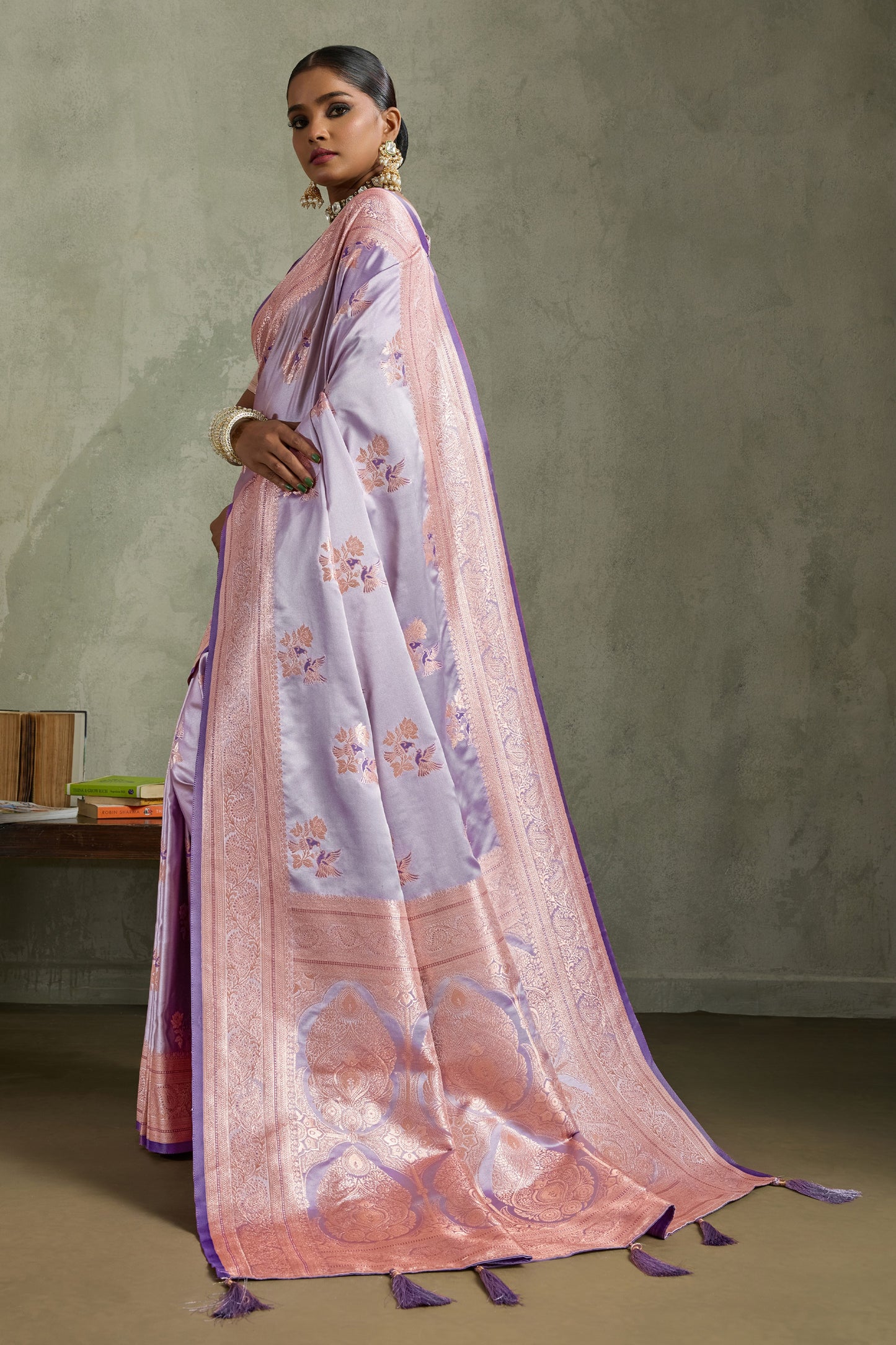 Purple Woven Satin Silk Banarasi Saree-SAR11806_4_SareeButa.com