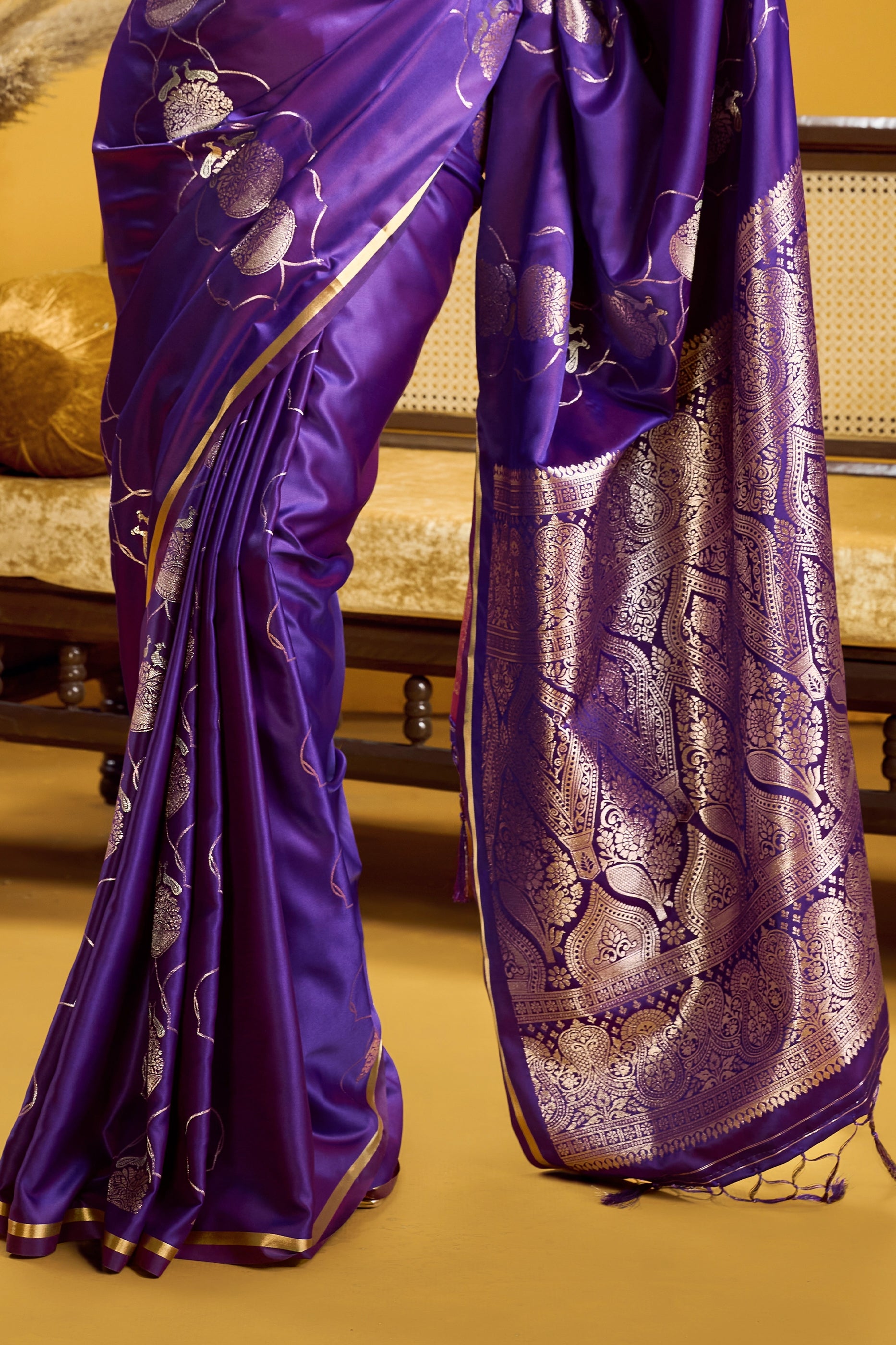 Purple Woven Satin Silk Saree-SAR12369_5_SareeButa.com