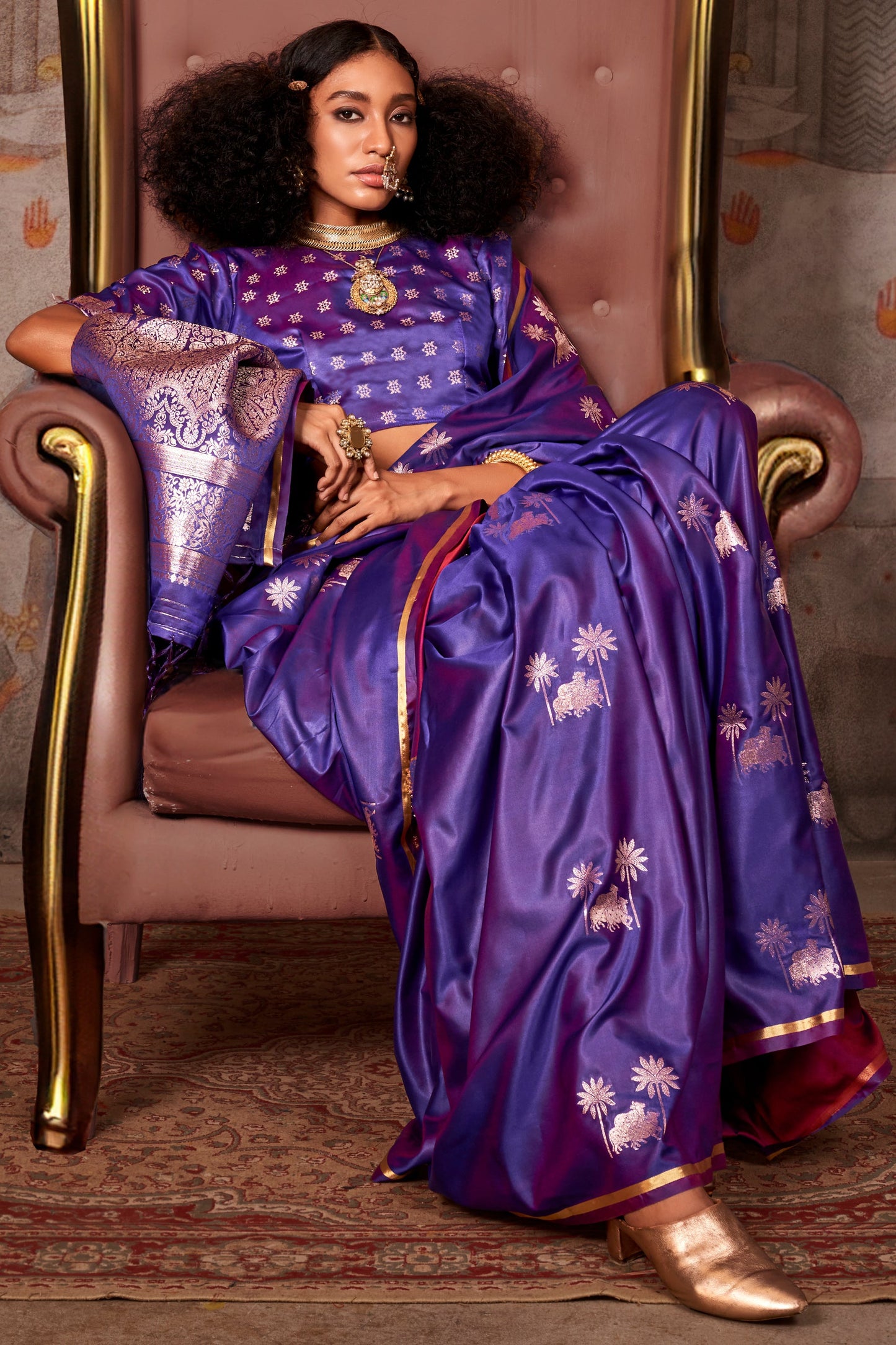 Purple Woven Satin Silk Saree-ZB133536_3_SareeButa.com