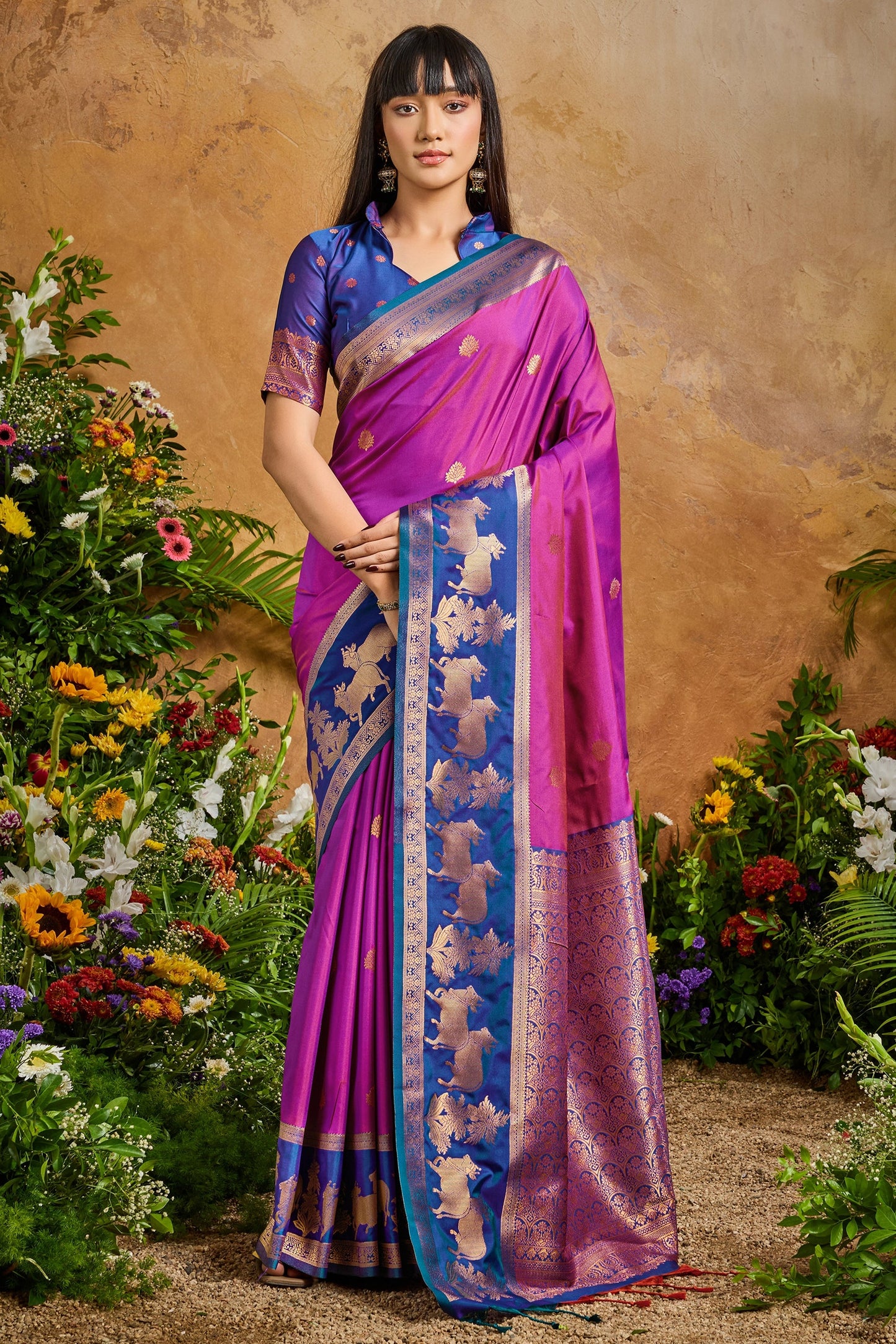 Purple Woven Silk Saree-SAR11213_1_SareeButa.com