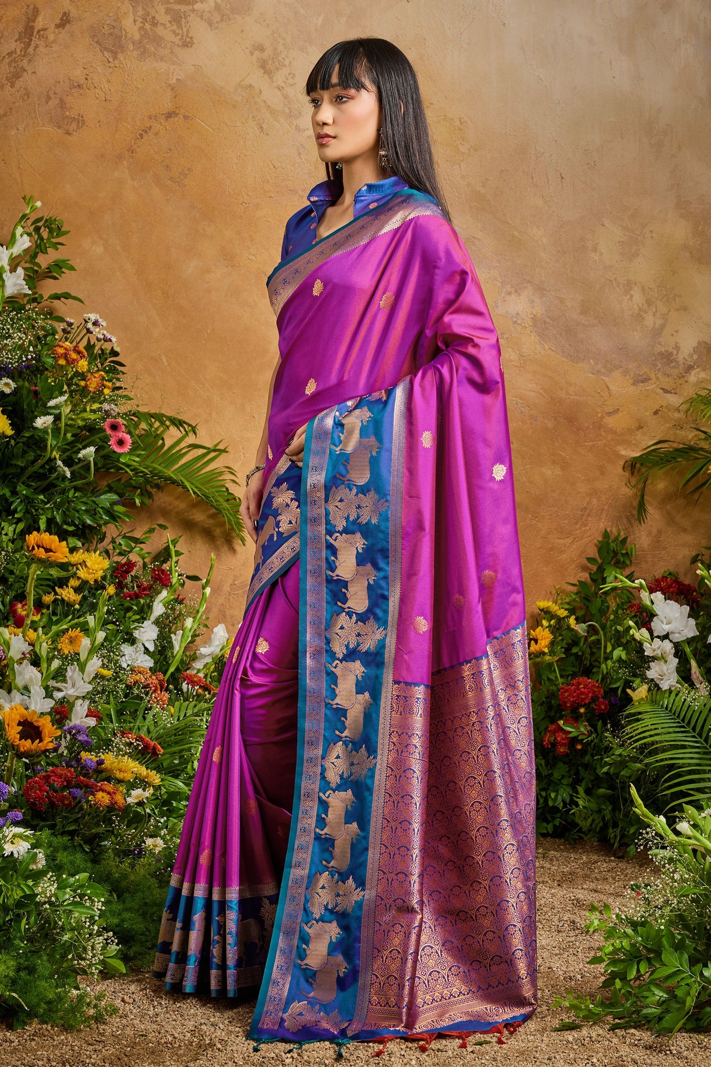 Purple Woven Silk Saree-SAR11213_4_SareeButa.com