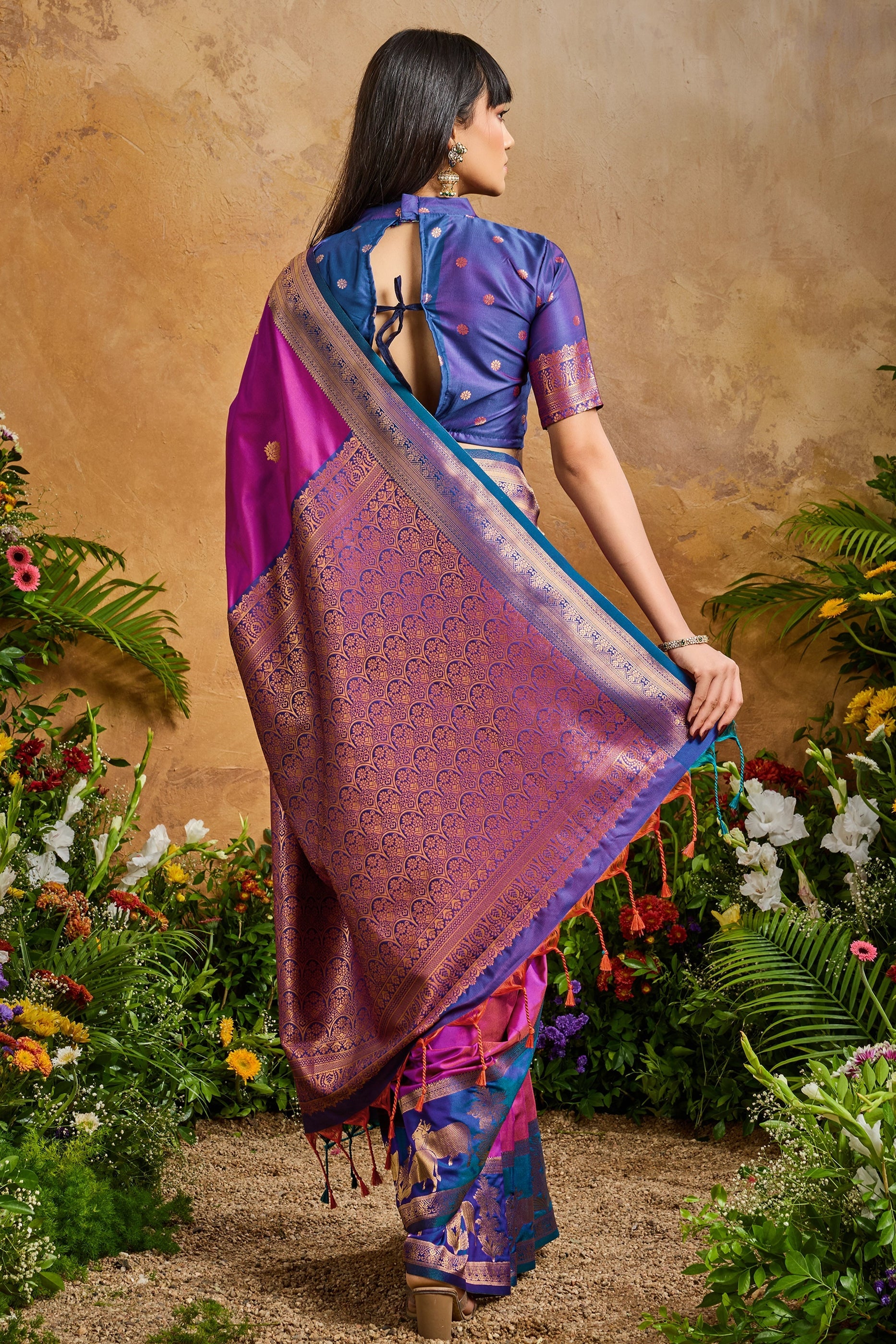 Purple Woven Silk Saree-SAR11213_5_SareeButa.com