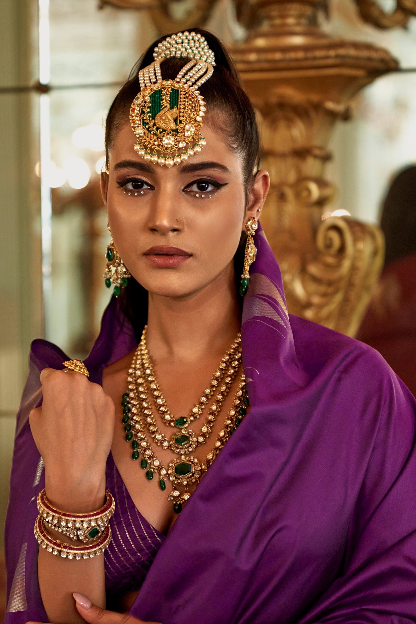 Purple Woven Silk Saree-SAR11337_2_SareeButa.com