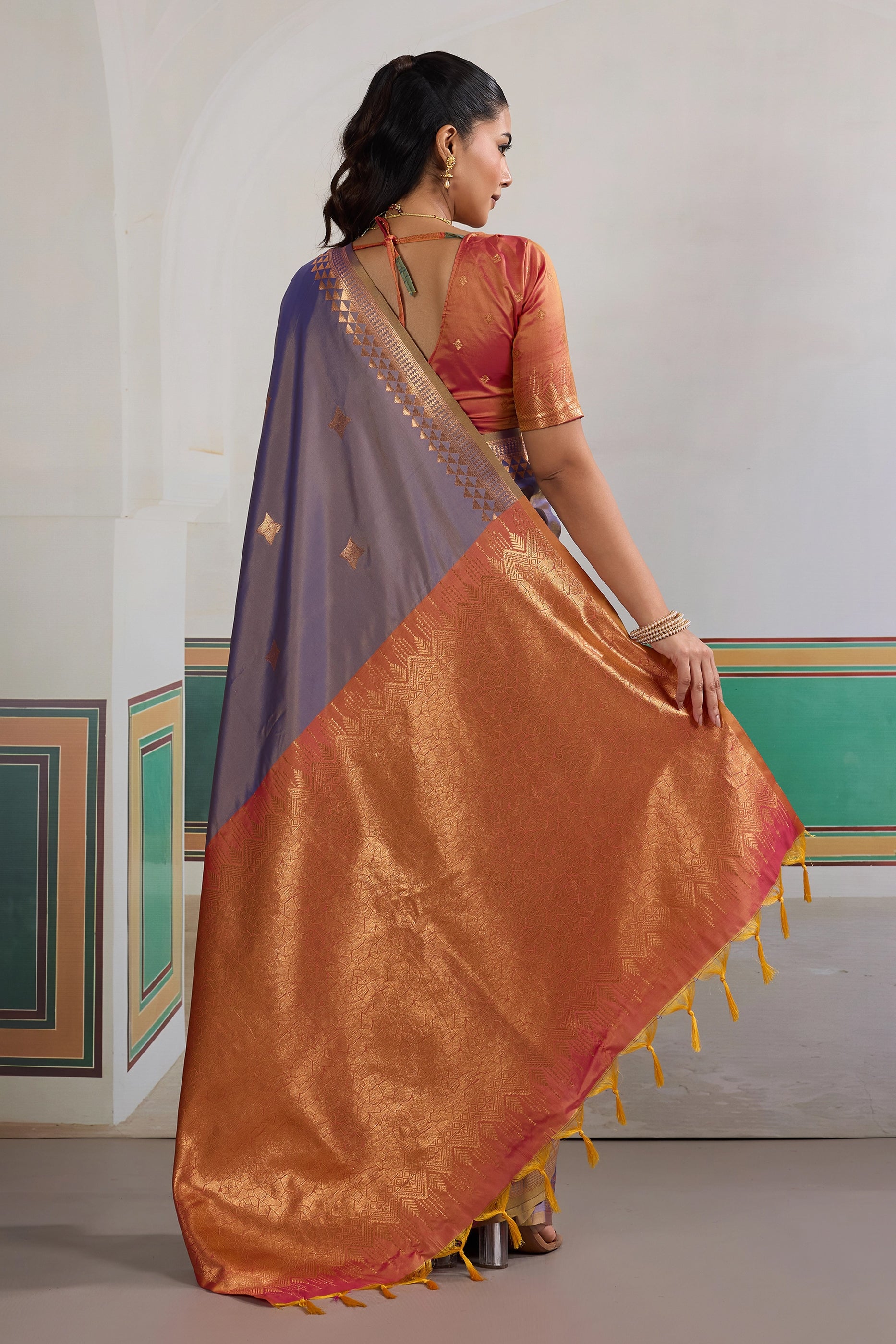 Purple Woven Silk Saree-SAR11469_3_SareeButa.com